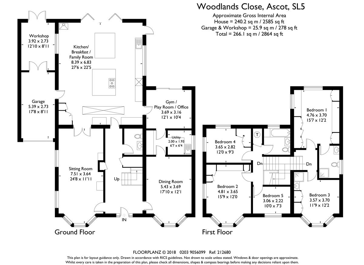 5 Bedrooms Detached house for sale in Woodlands Close, Ascot SL5