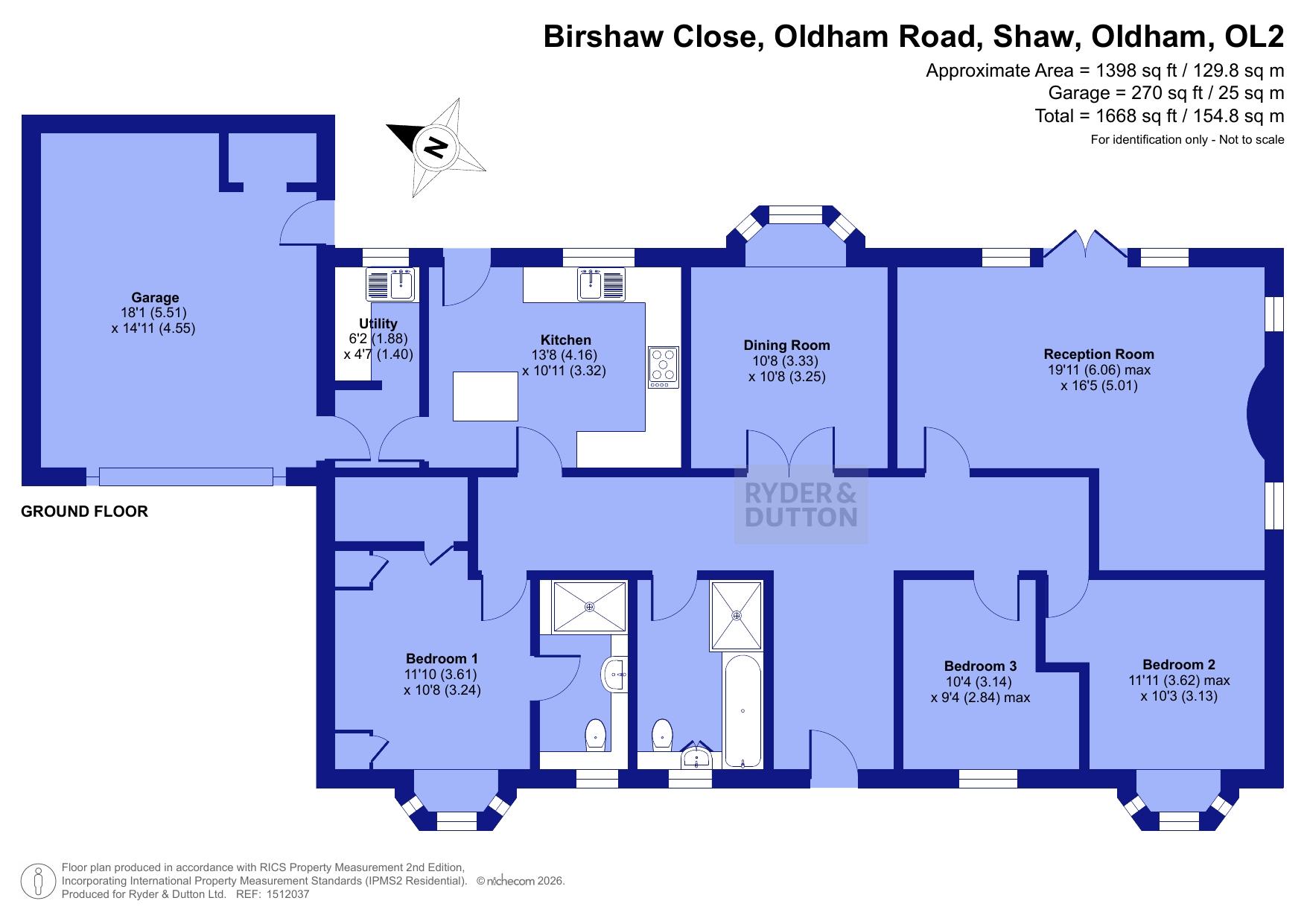 3, Birshaw Close, Shaw floorplan