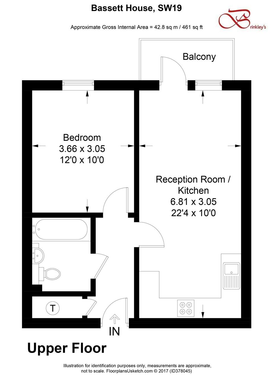 19, Bassett House, Wimbledon floorplan