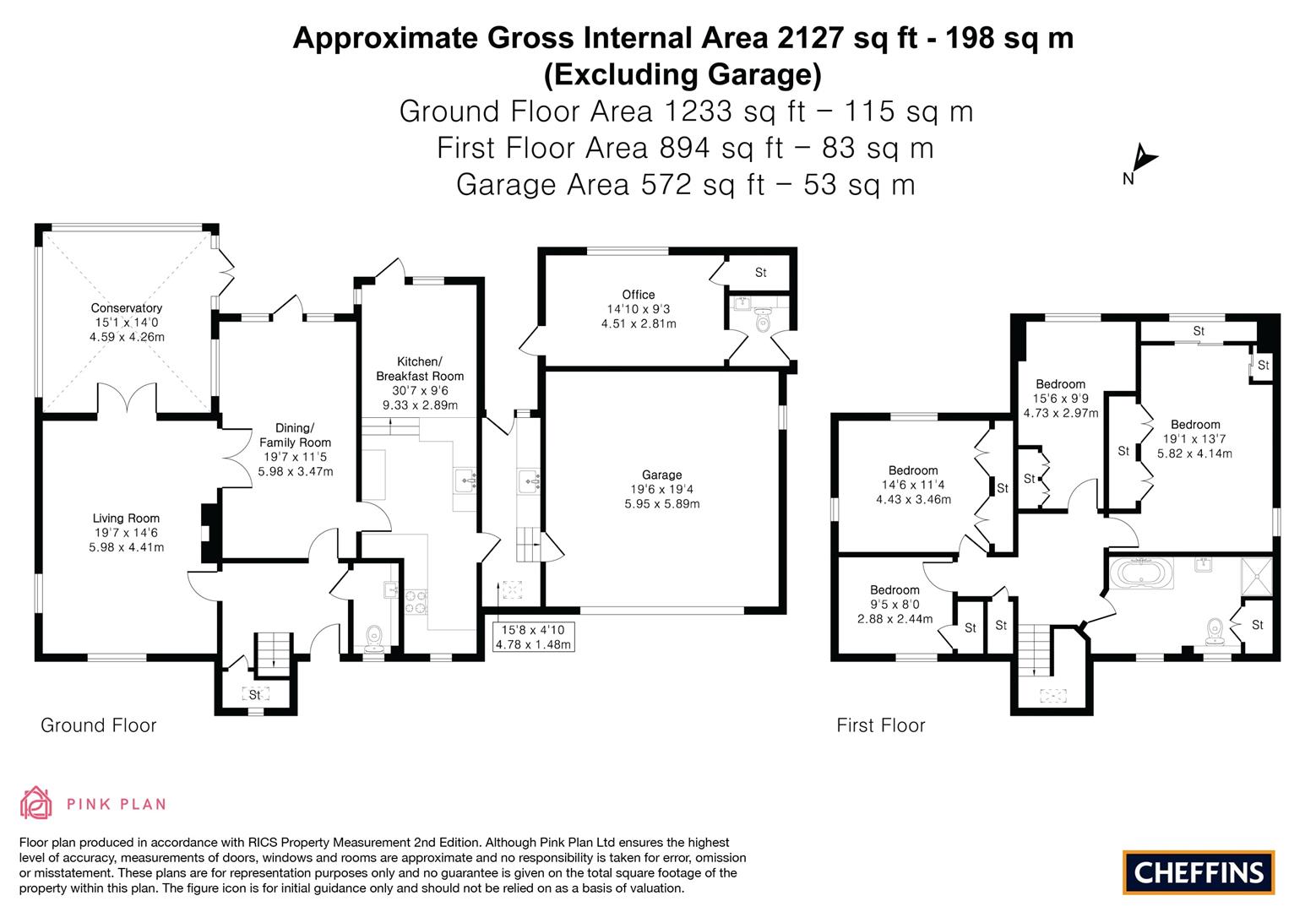 2, Saxon Close, Exning floorplan