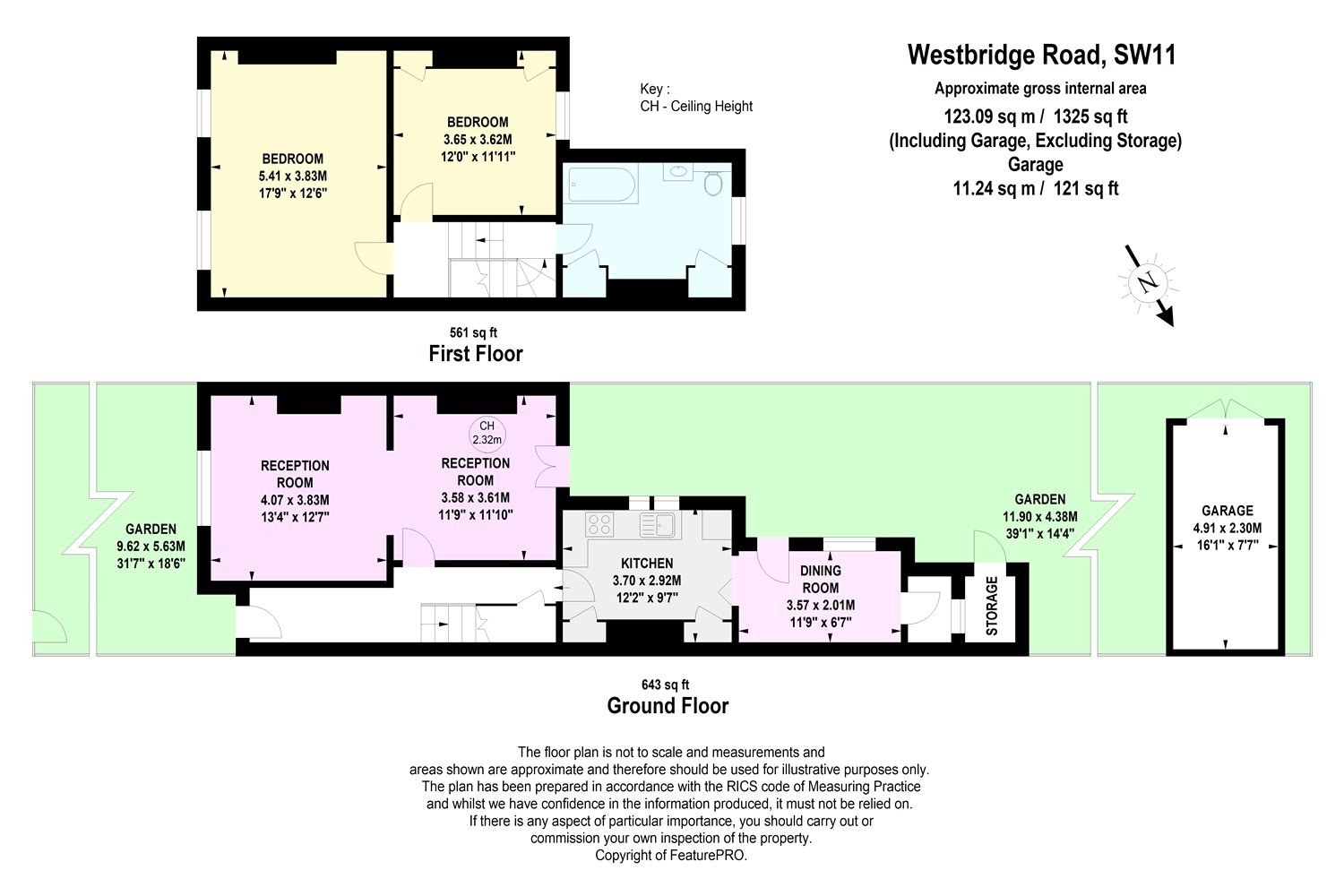 2 Bedrooms Terraced house for sale in Westbridge Road, London SW11