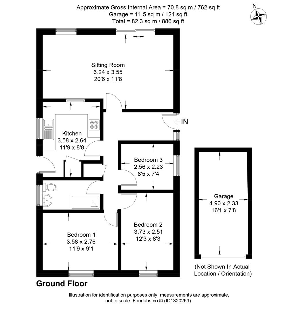 23 Waterfield Close, Waterfield Close, Taunton floorplan