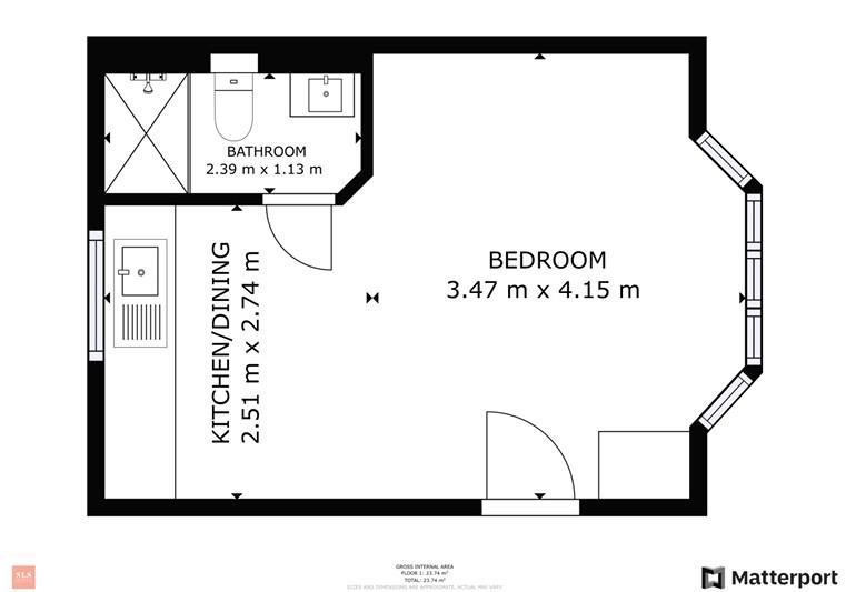 Flat 2, 222, London Road, Headington OX3, Headington floorplan