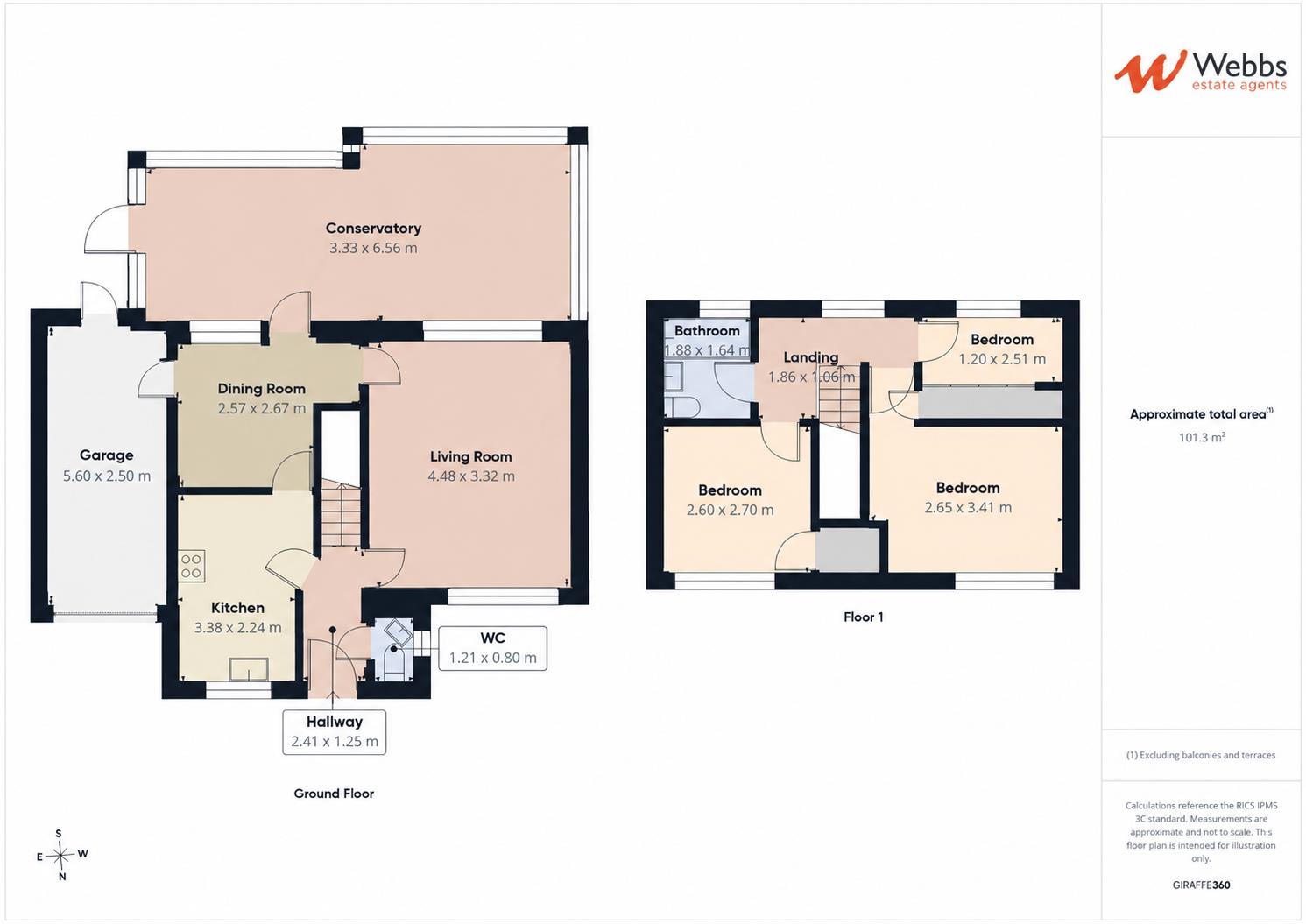 17, Old Oak Close, Walsall floorplan