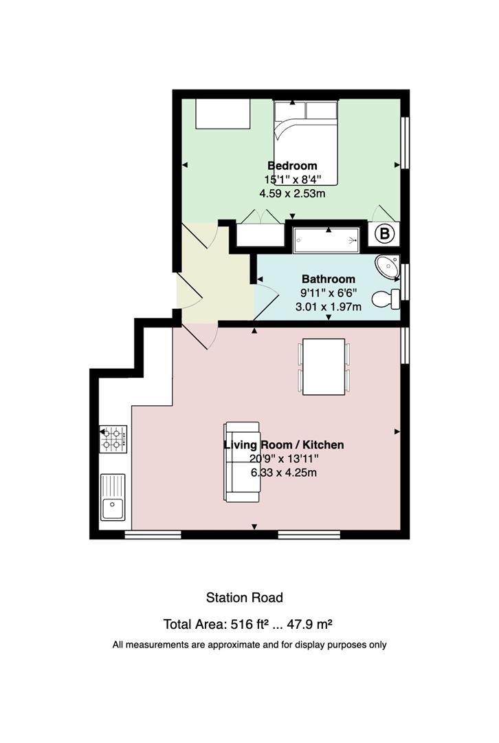 Flat 6, 75, Station Road, Cardiff floorplan