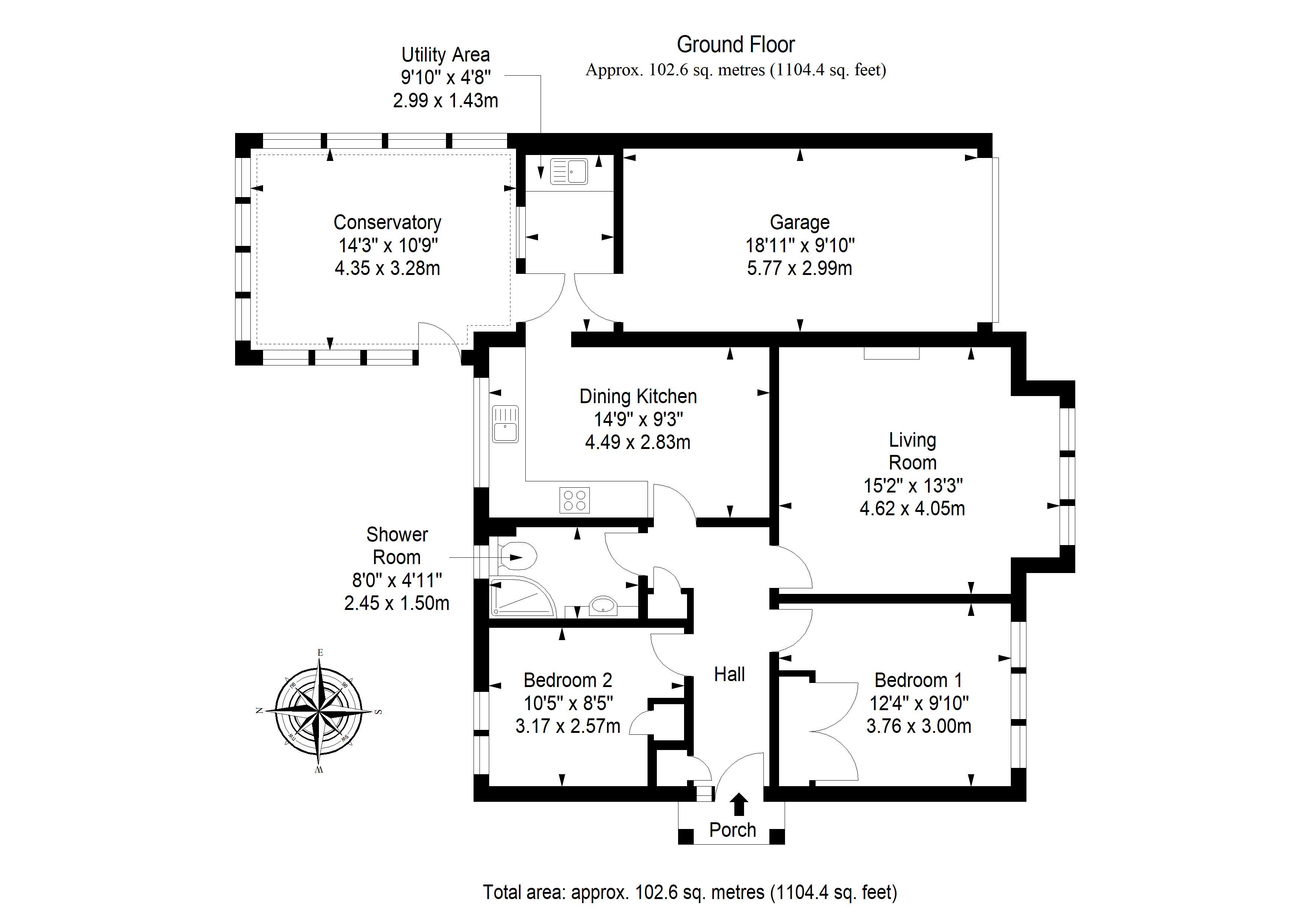 21, Whitehaugh Park, Peebles floorplan