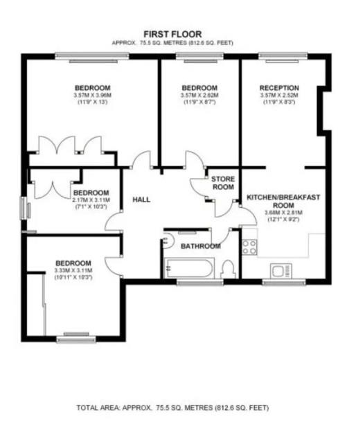 Flat 7, Grangefield, Marquis Road, London floorplan