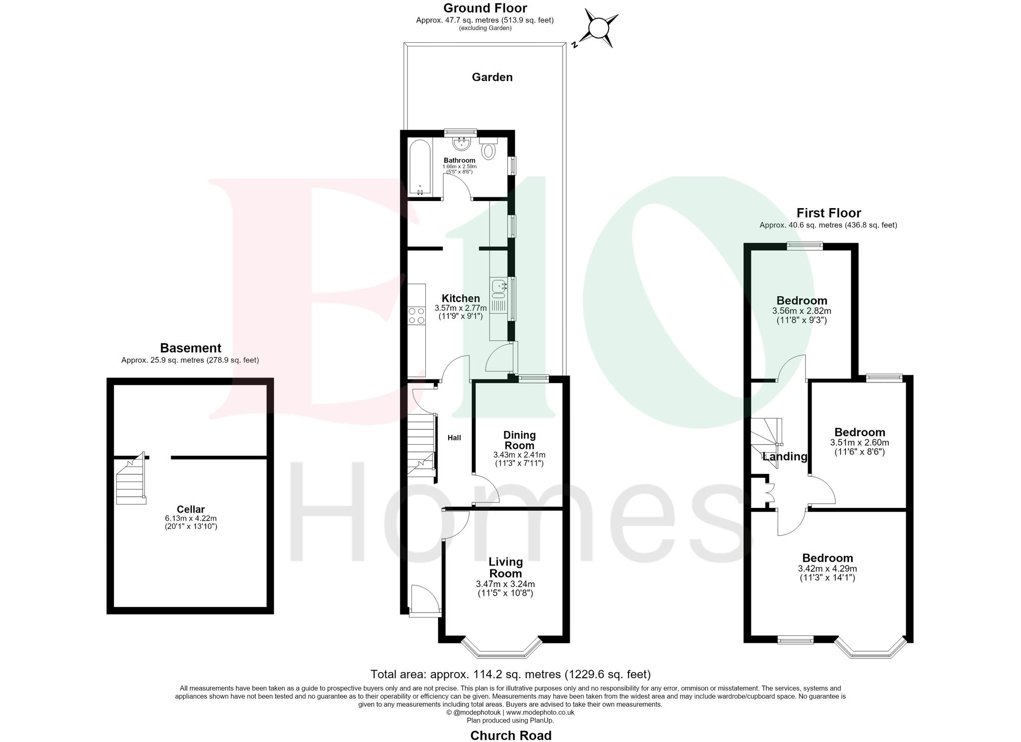 263 Church Road, London floorplan