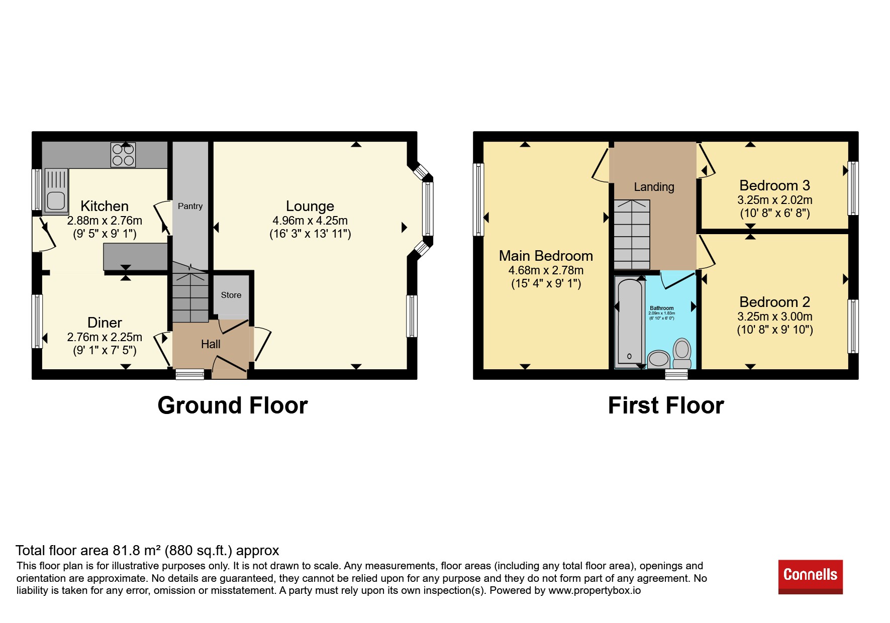 138, Curborough Road, Lichfield floorplan