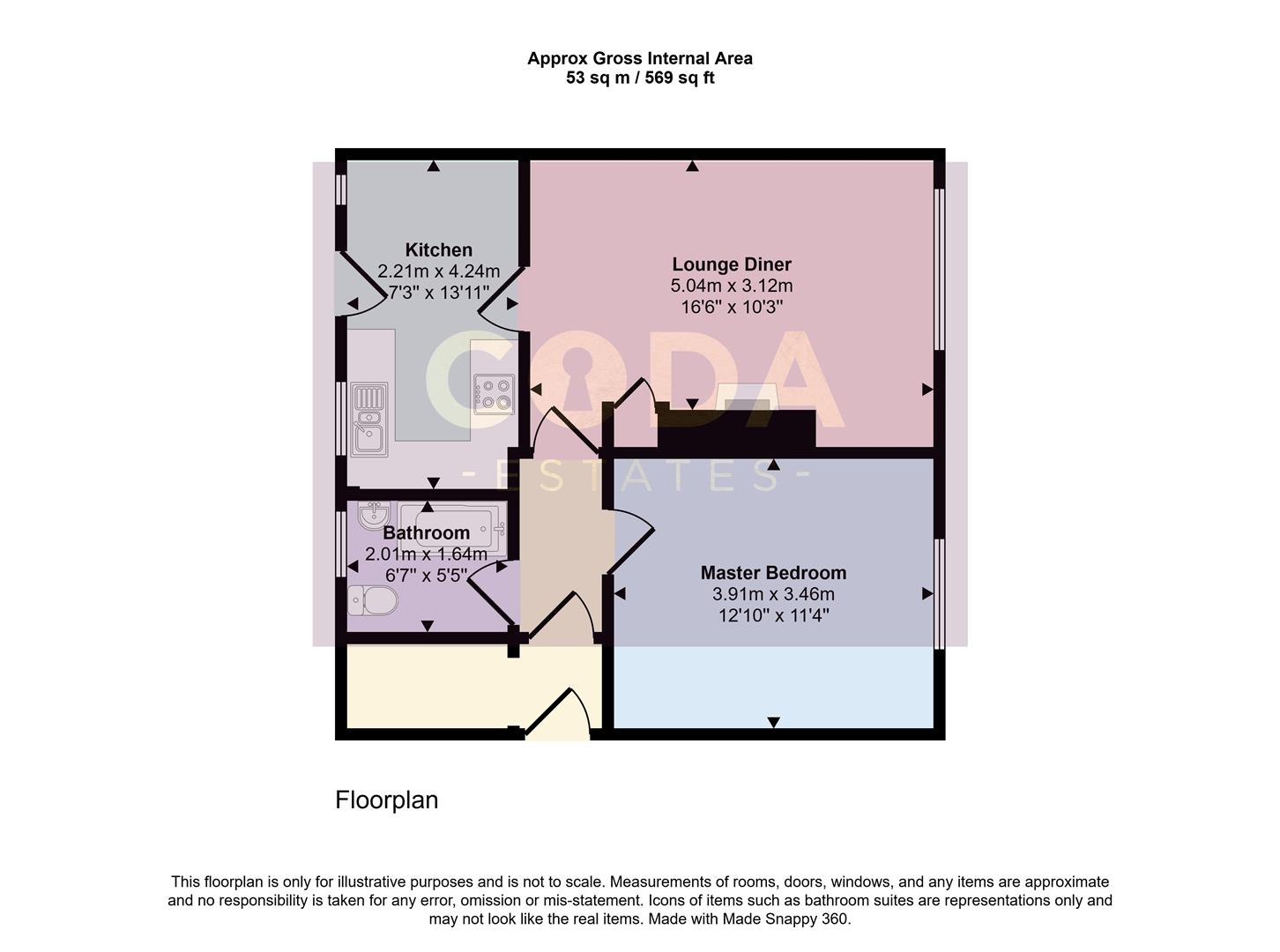 103, Cumbernauld Road, Glasgow floorplan