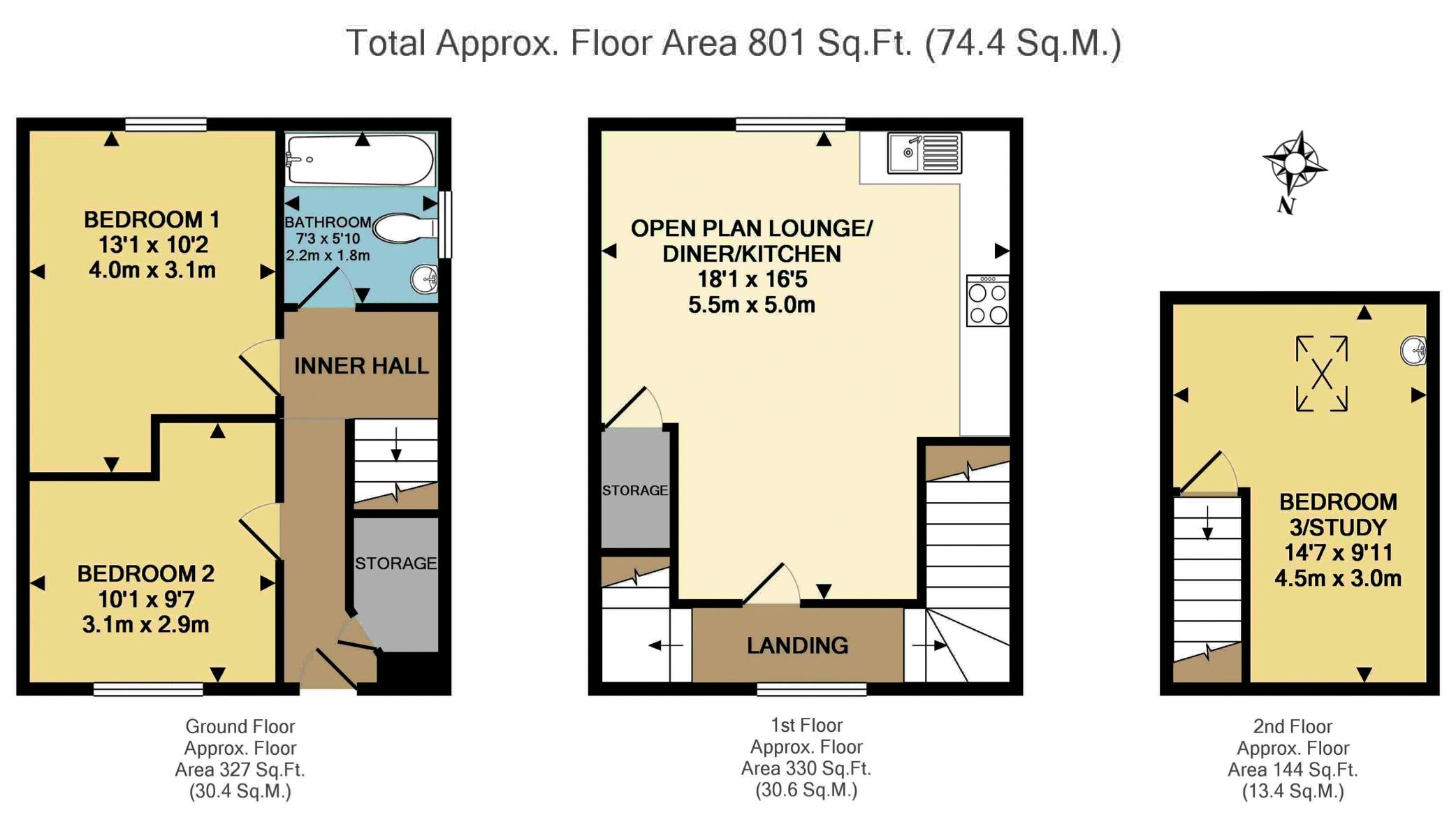 83a, High Street, BEDFORD floorplan