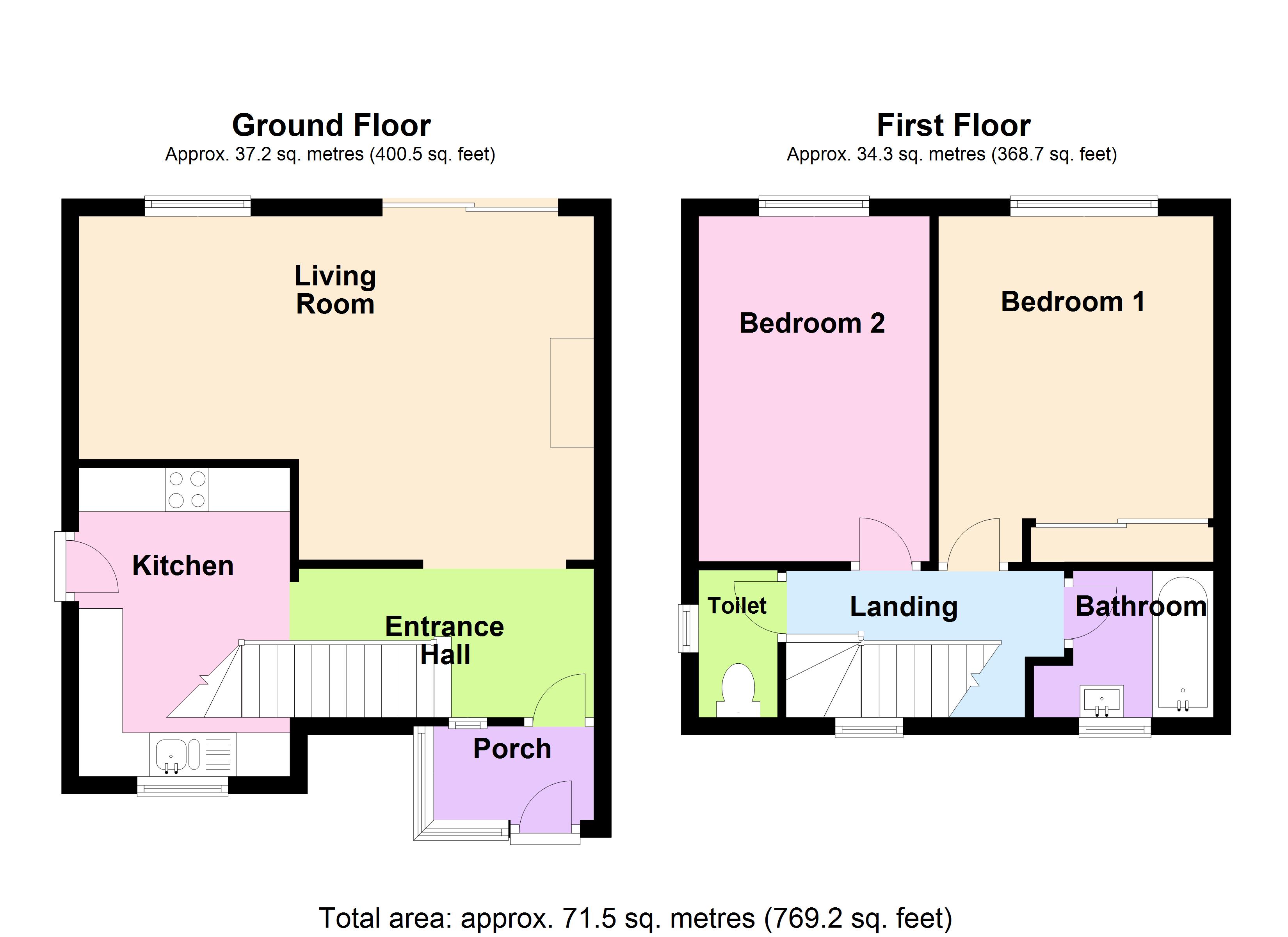 2 Bedrooms Semi-detached house for sale in Burleigh Road, Uxbridge, Middlesex UB10