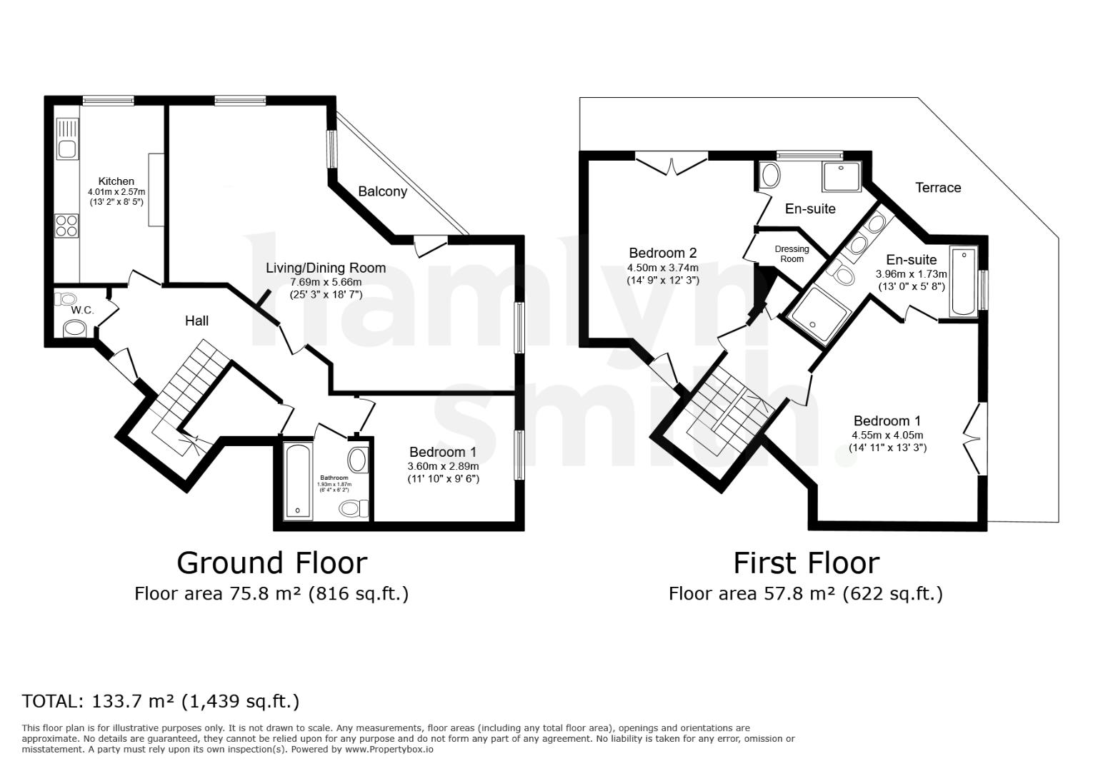 49 Britannia Court, The Strand, Brighton floorplan