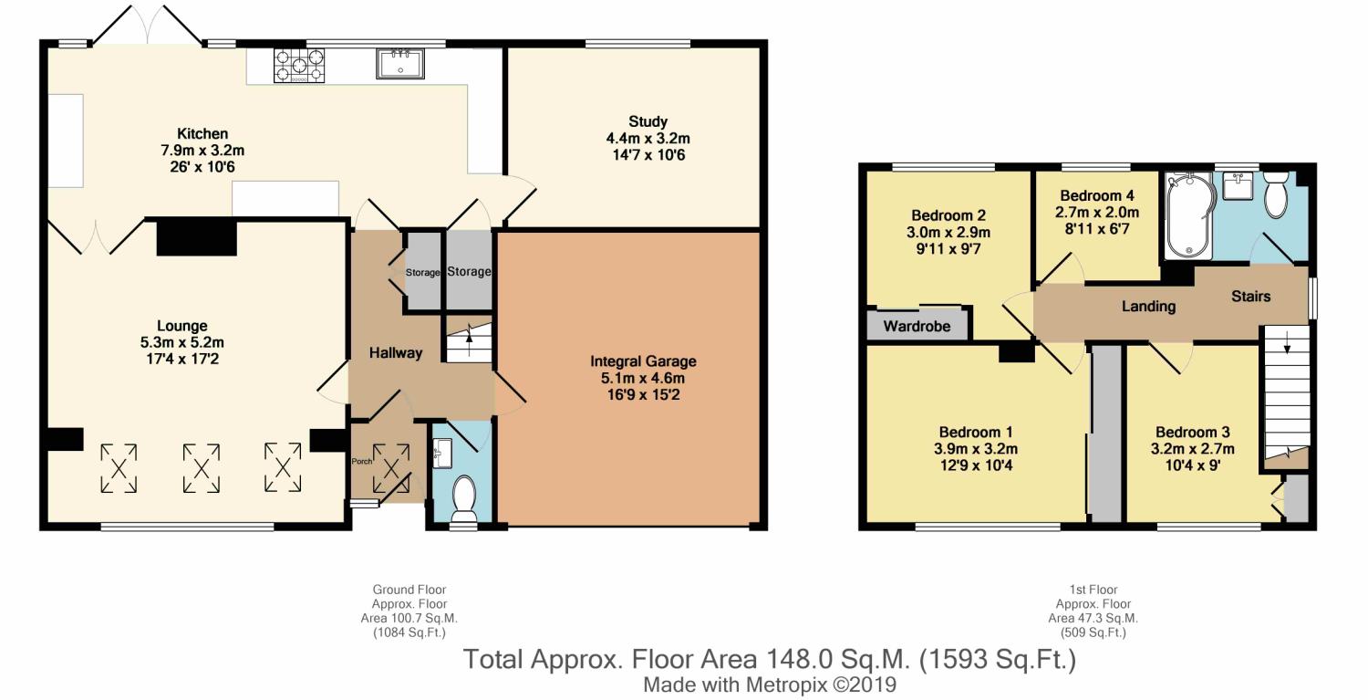 4 Bedrooms Detached house for sale in Auckland Drive, Halfway, Sheffield, South Yorkshire S20