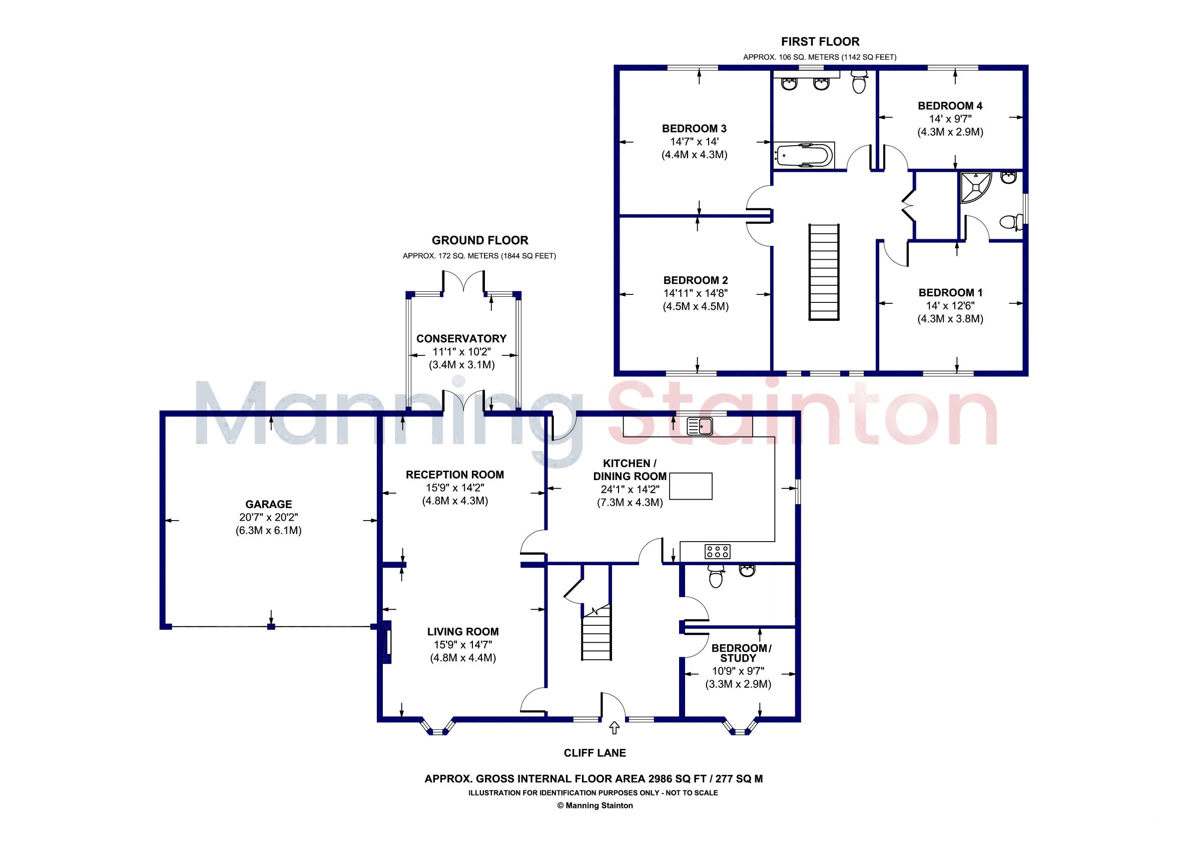 4b, Cliff Lane, Barnsley floorplan