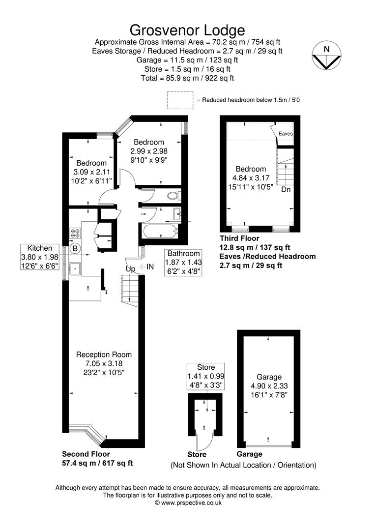 Flat 9 Grosvenor Lodge, 32, Wellesley Road, London floorplan