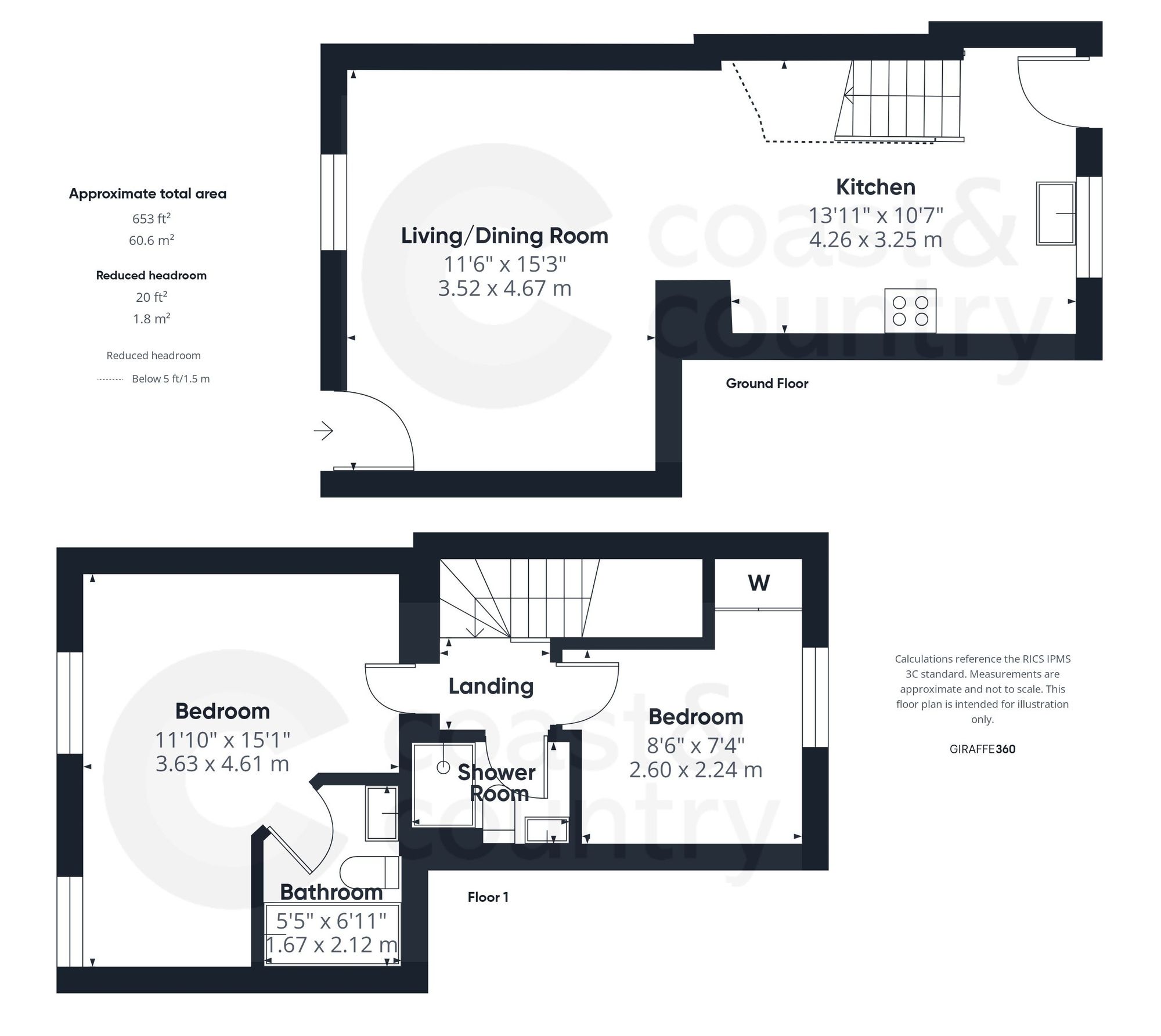 3 Orchard Cottages, Newton Abbot floorplan