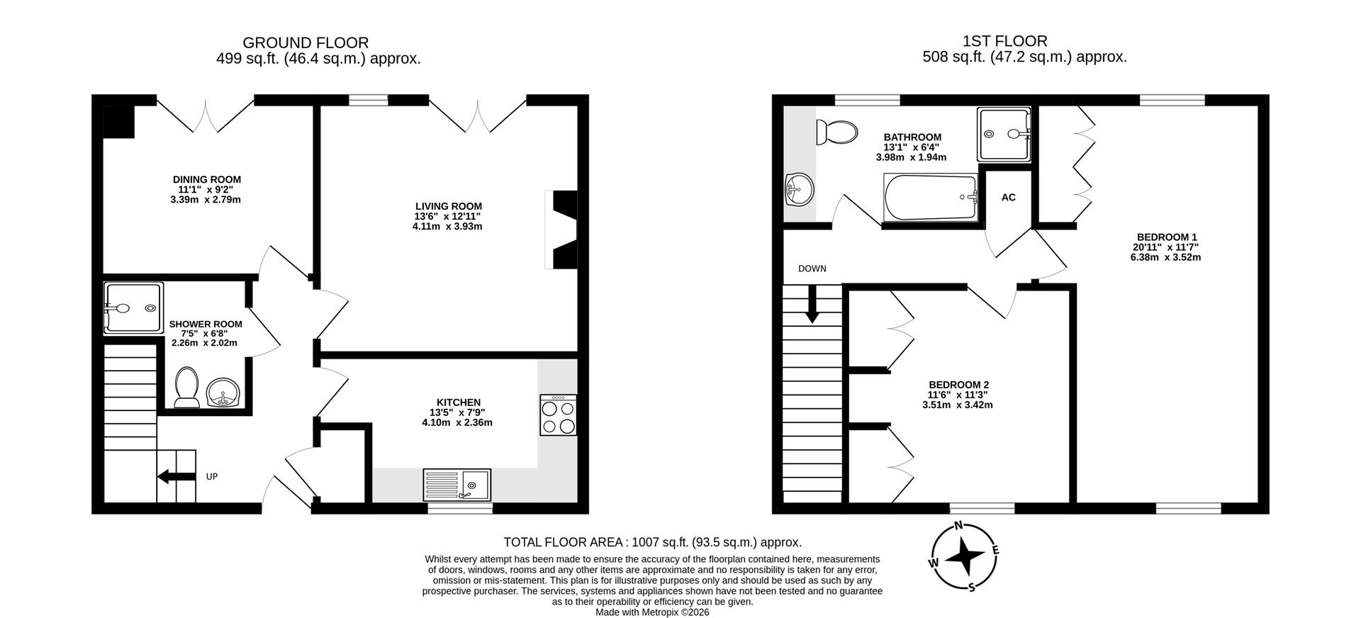 159, Bridport Road, Dorchester floorplan