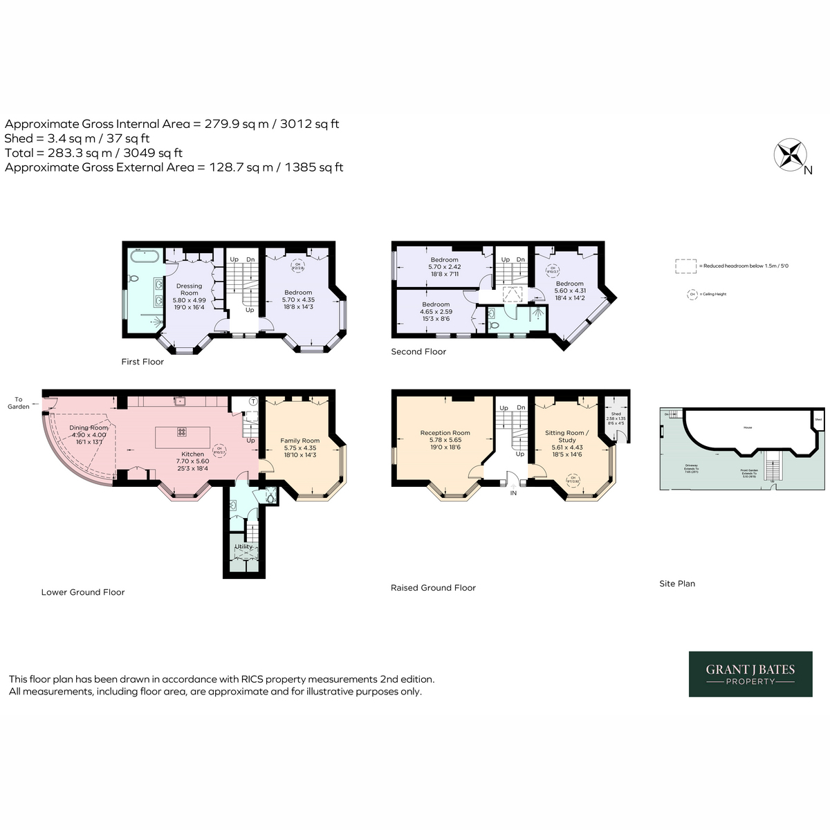 2, Willow Bridge Road, London floorplan