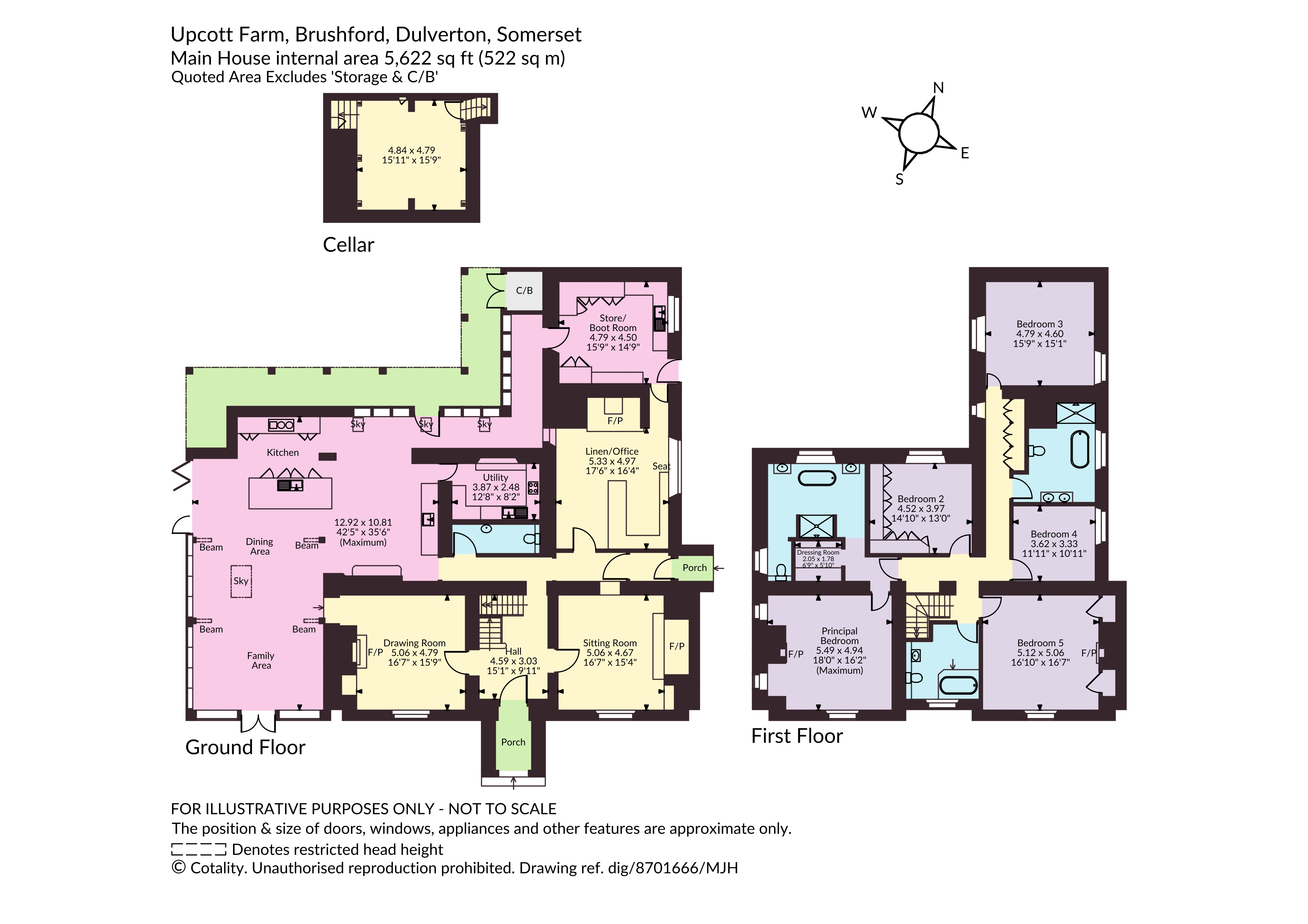 Upcott Farm,, Brushford, Somerset floorplan