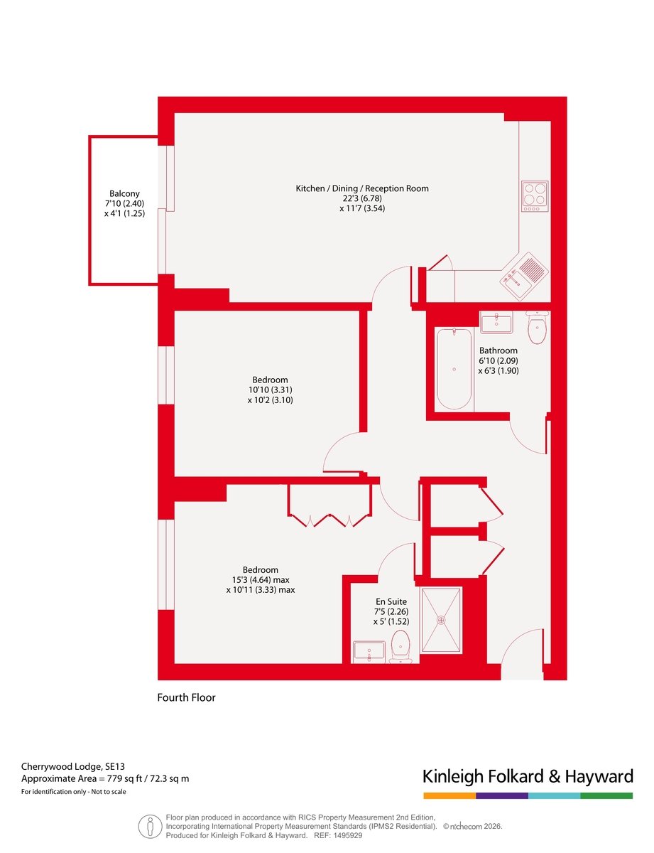Flat 69,, Cherrywood Lodge, London floorplan