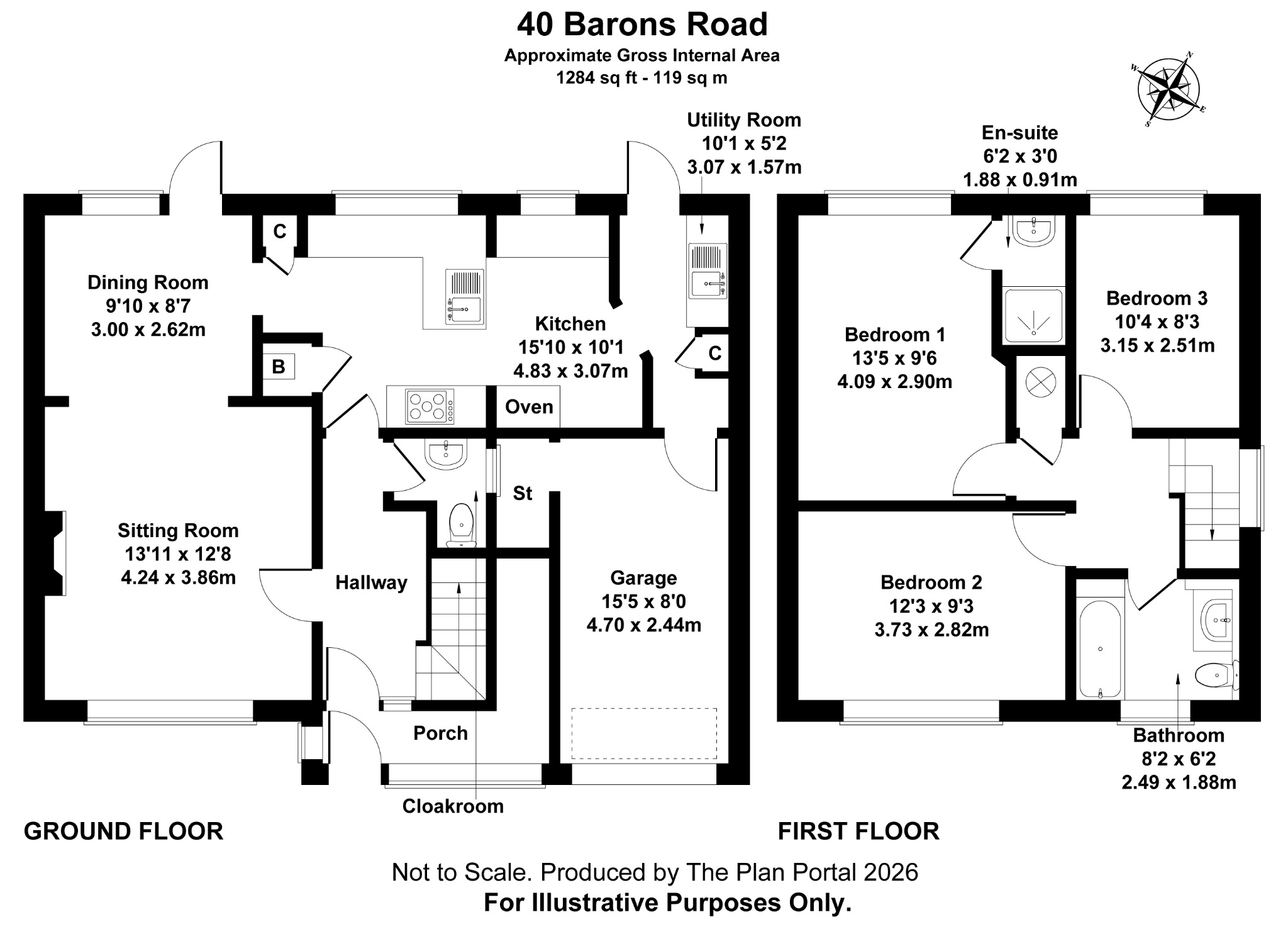 40, Barons Road, Yelverton floorplan