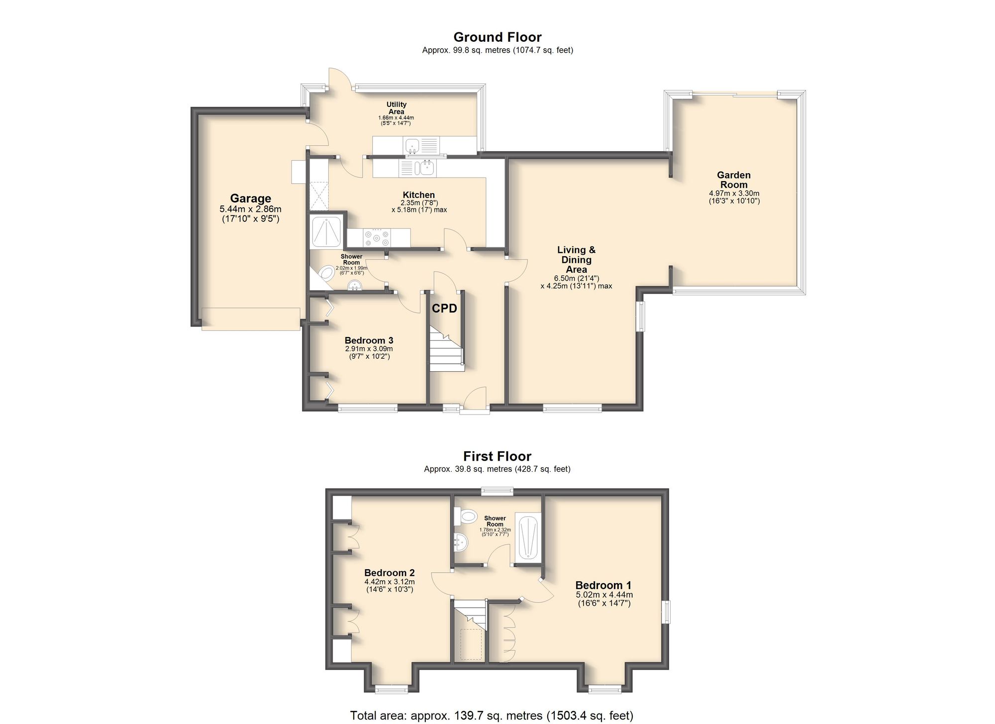 29 Arbour Close, Chesterfield floorplan