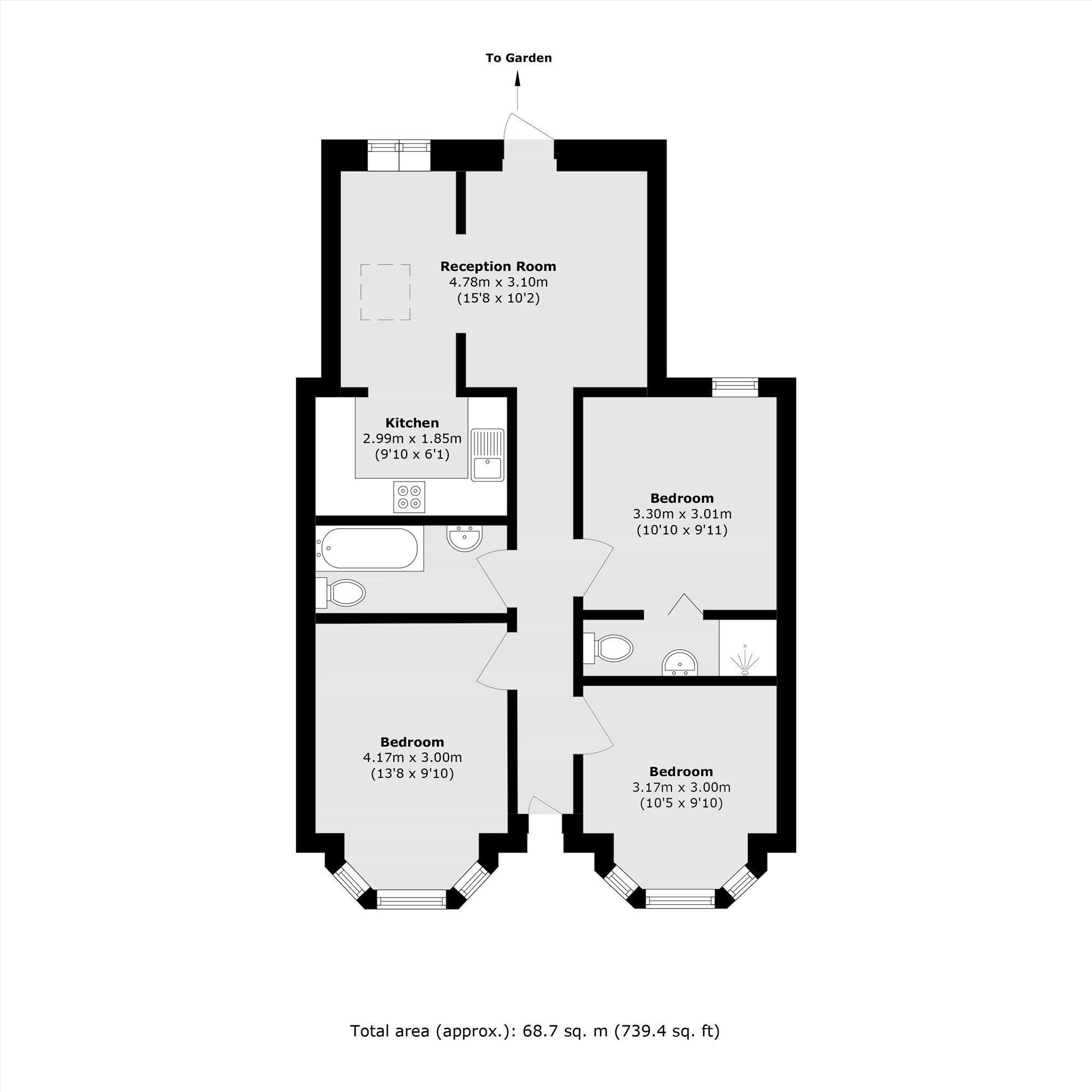 26A, Coombe Road, London floorplan