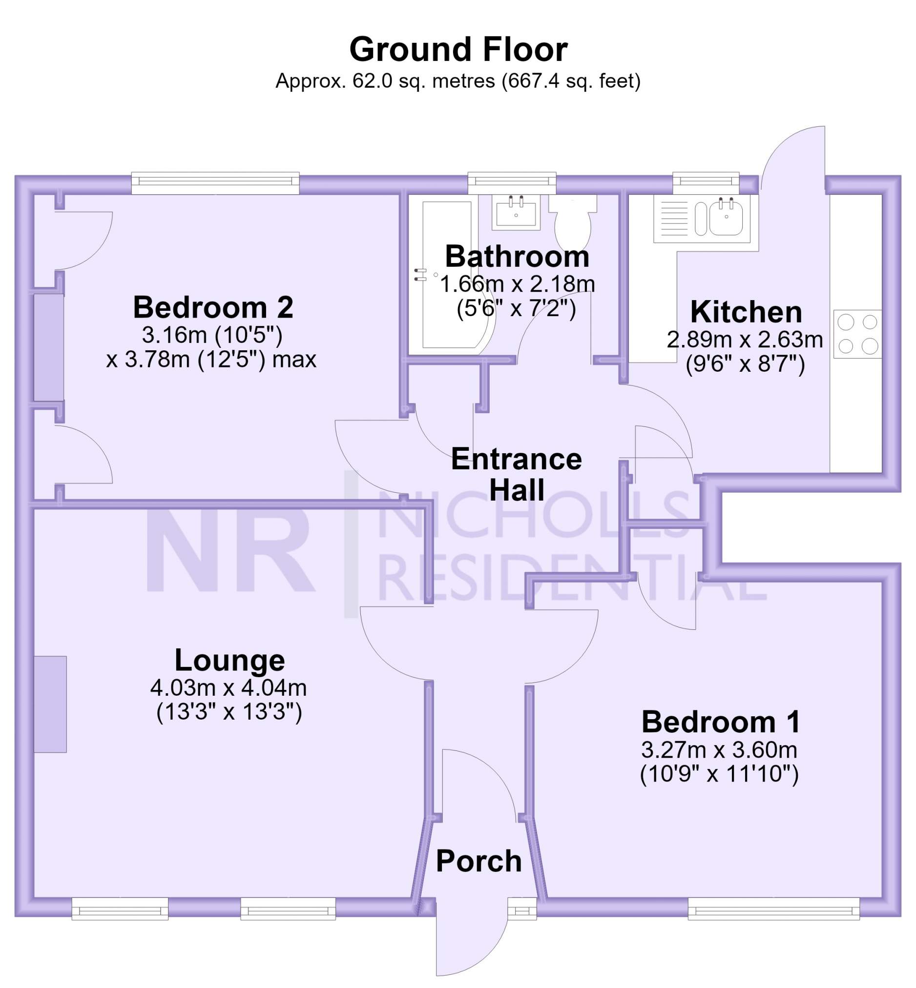 Bridge Road, Chessington floorplan