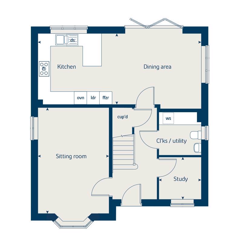 "Aspen" at Higher Comeytrowe, Taunton TA4, 4 bedroom detached house for