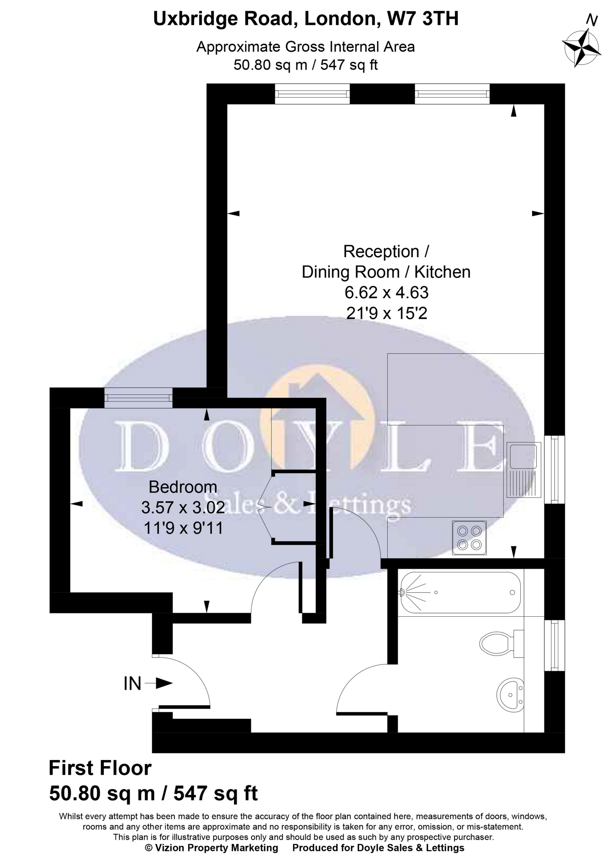 4 169a, Uxbridge Road, London floorplan