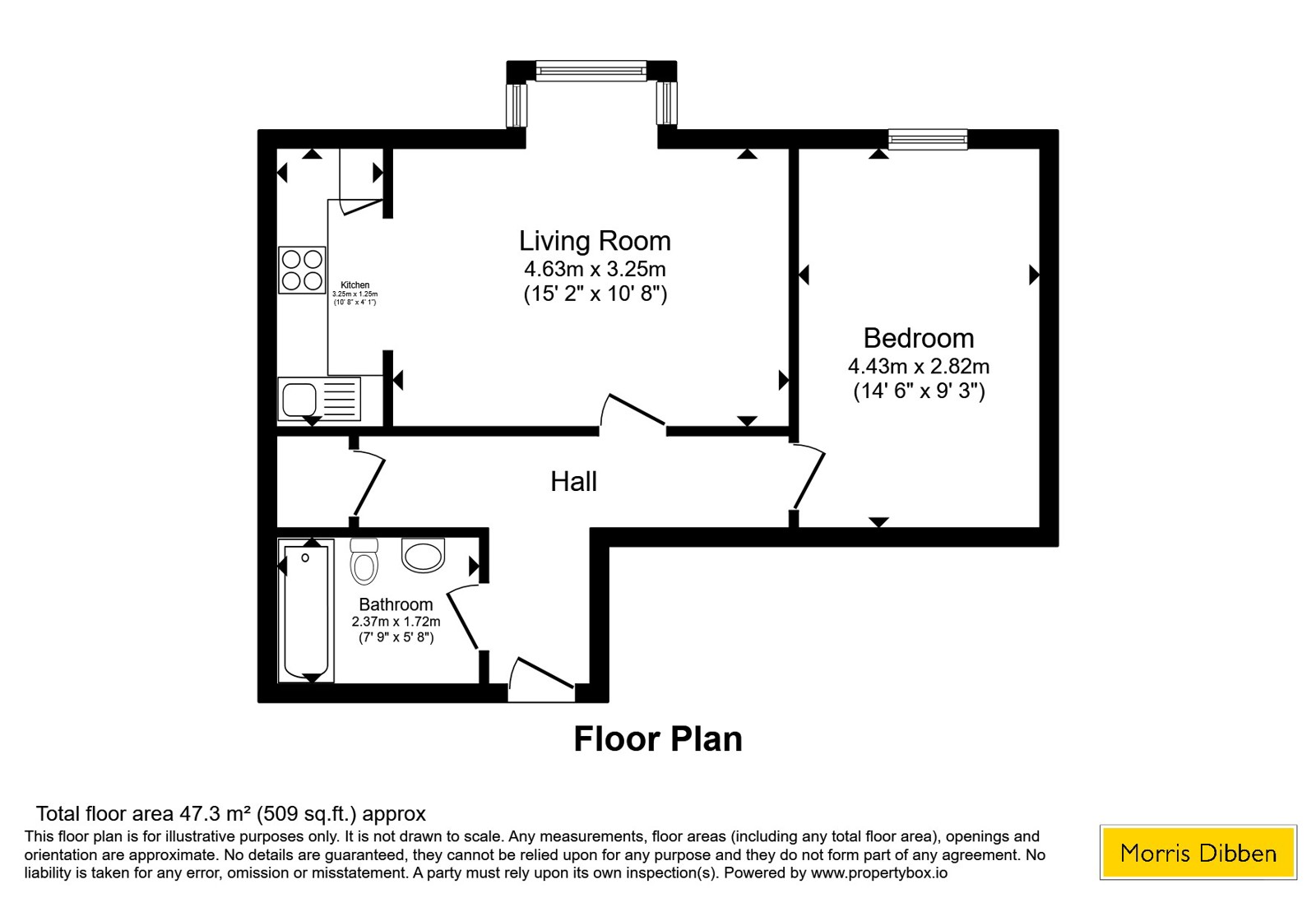 1, North Square, Fareham floorplan