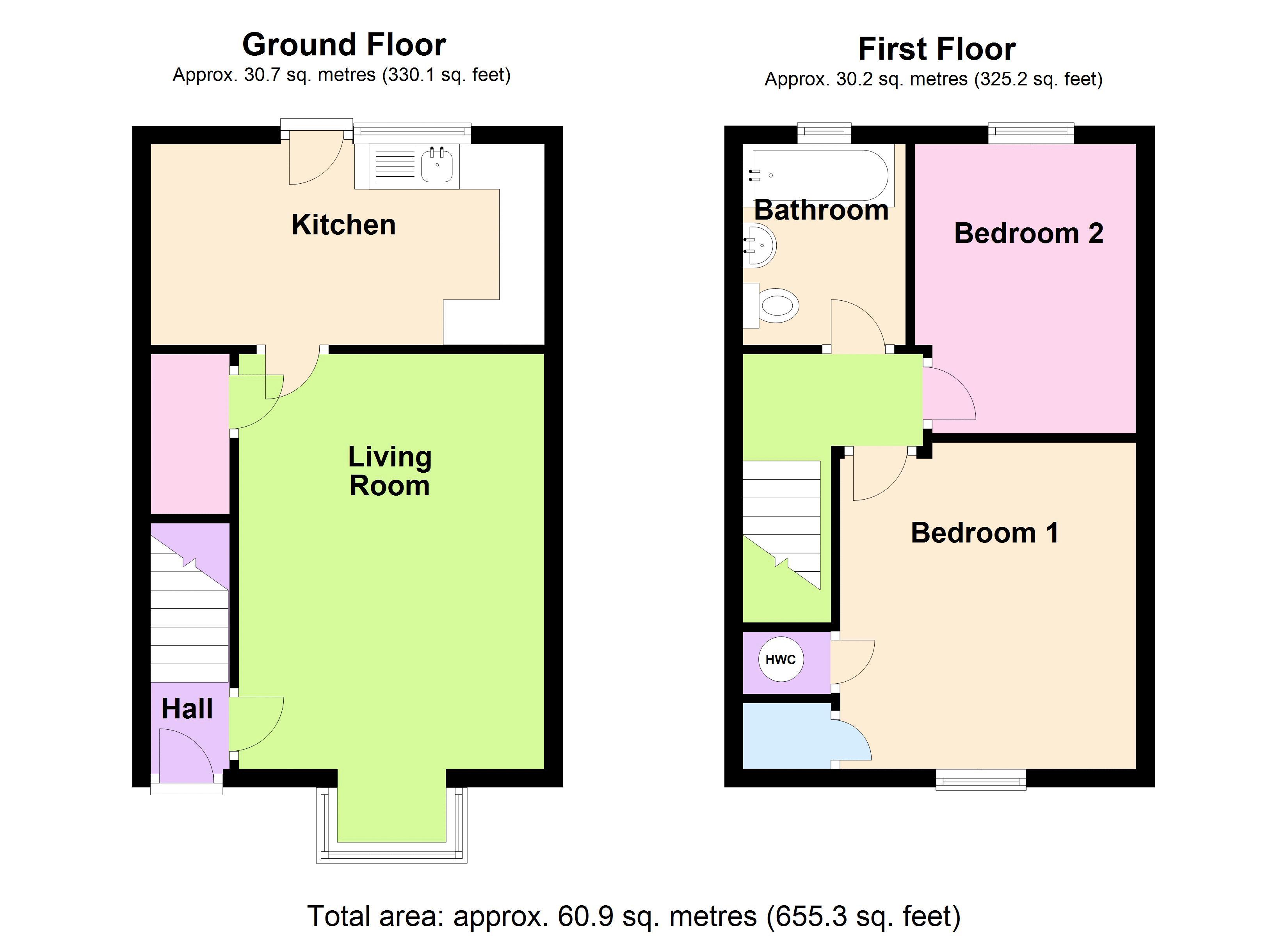 2 Bedrooms Terraced house for sale in Trinity Court, Broughton, Brigg DN20