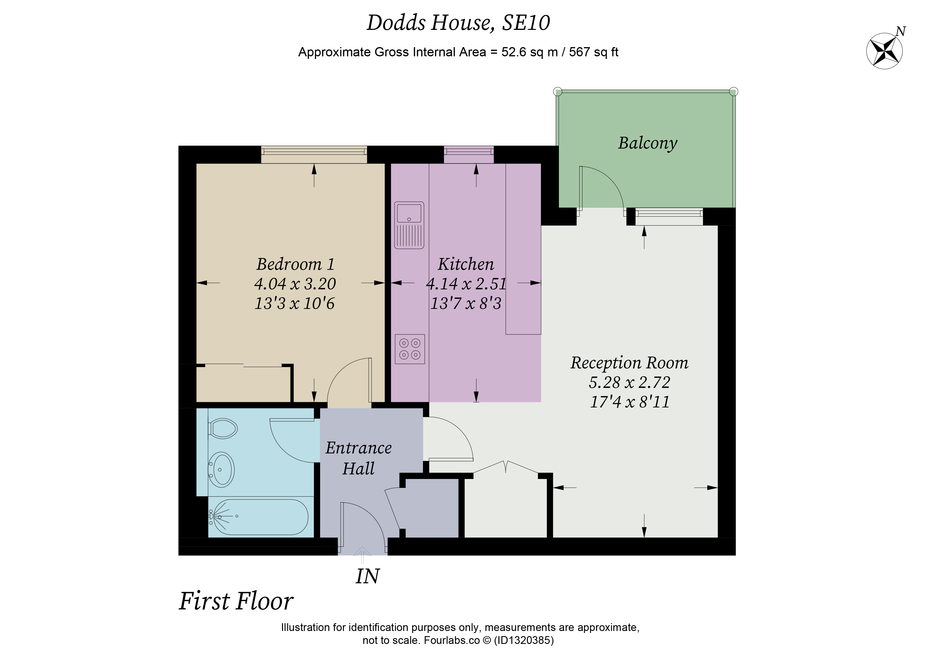5, Dodd House, 18, Peartree Way, London floorplan