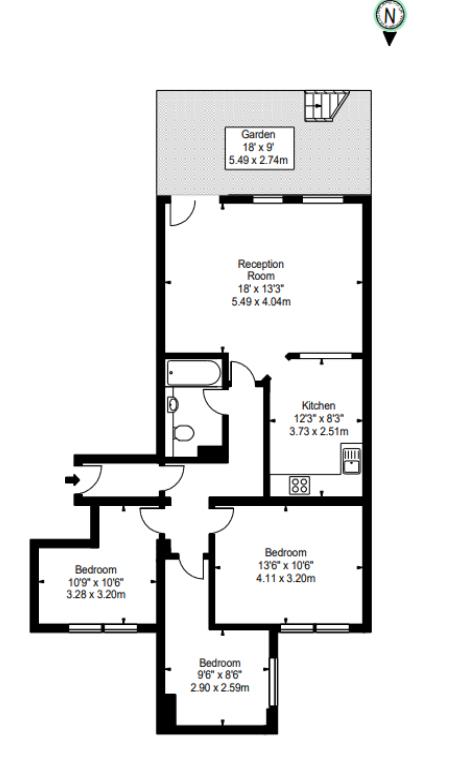 3 Bedrooms Flat to rent in Kensington Gardens Square, London W2