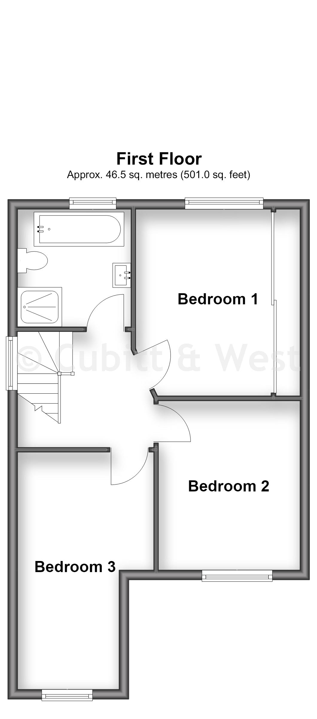 61, Stafford Road, Crawley floorplan