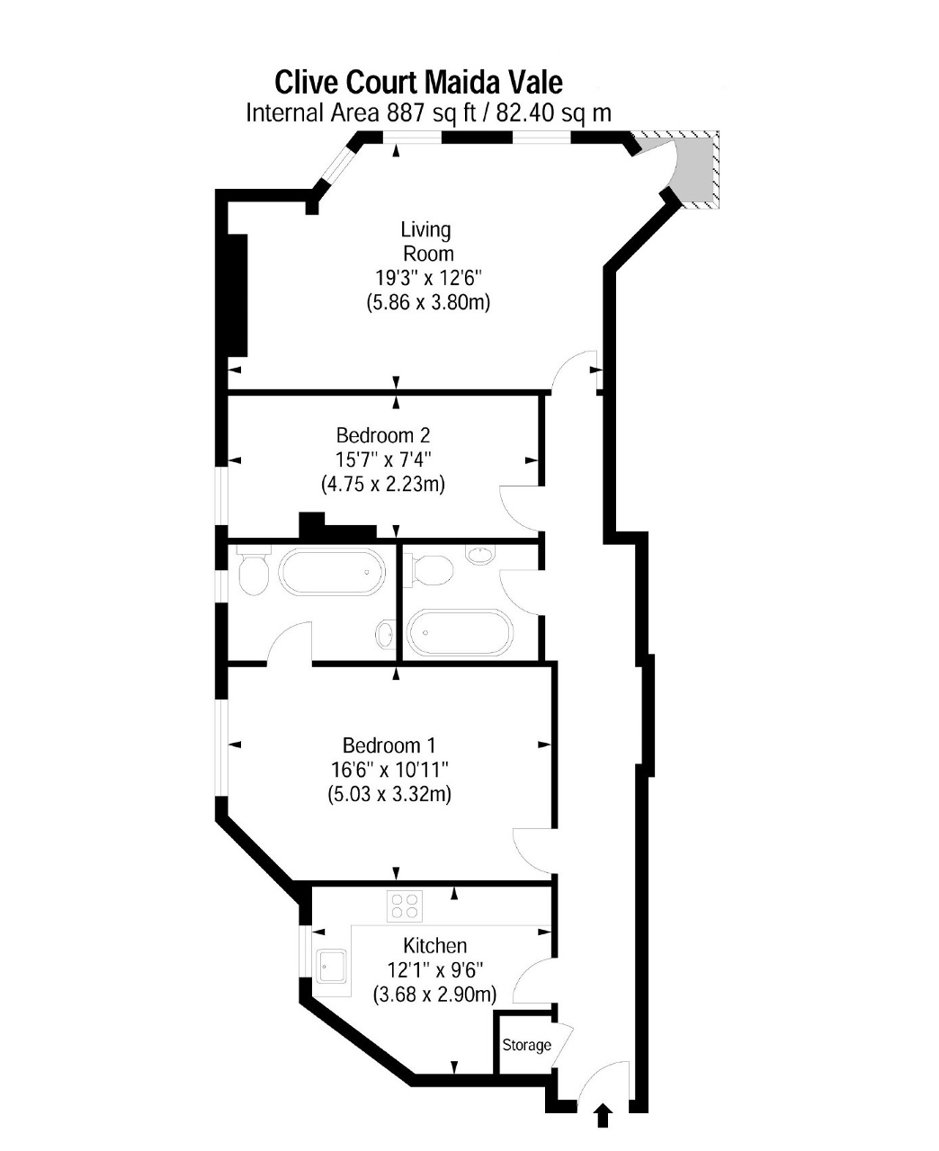 2 Bedrooms Flat to rent in Clive Court, Maida Vale, London W9