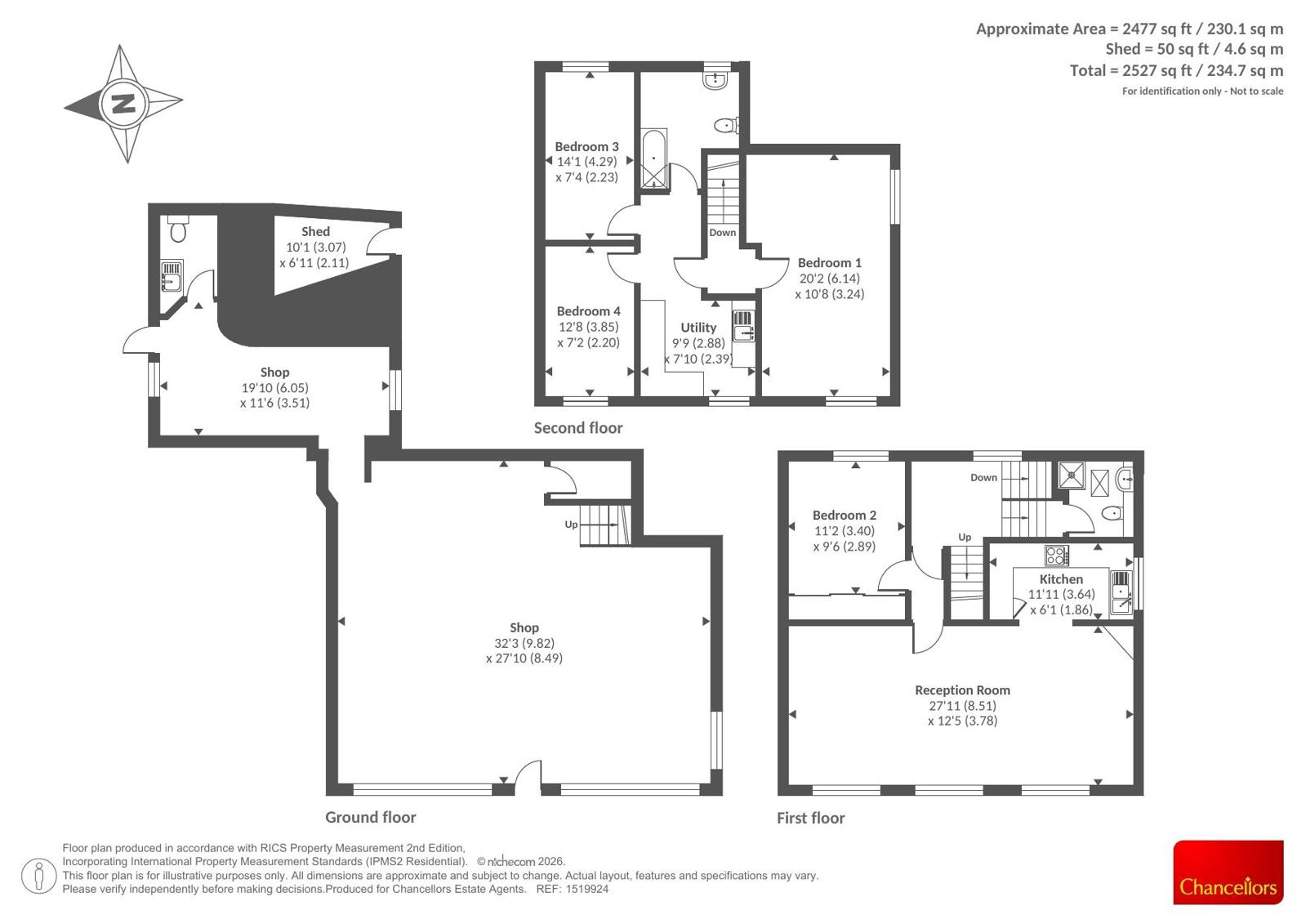 Fleur De Lys, 5-6, St. Johns Place, Hereford floorplan
