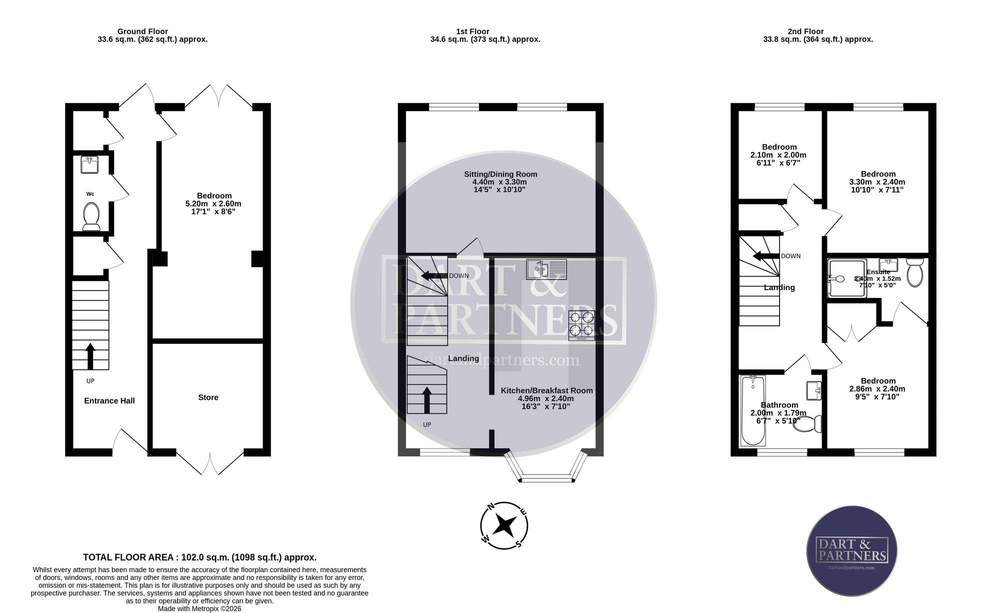 6 Stewart Gardens, Dawlish floorplan