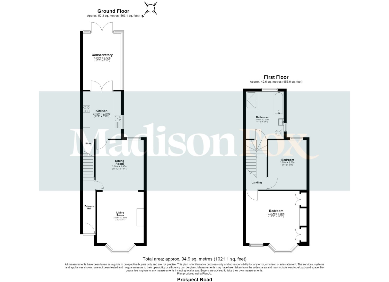 129, Prospect Road, Woodford Green floorplan