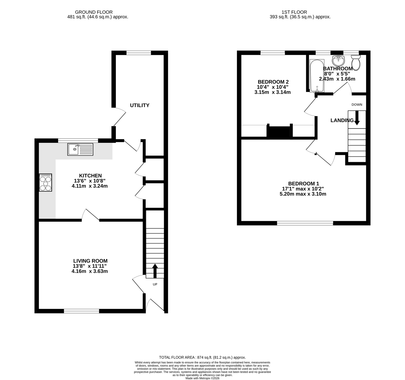 13, Canol Pentre, Brecon floorplan