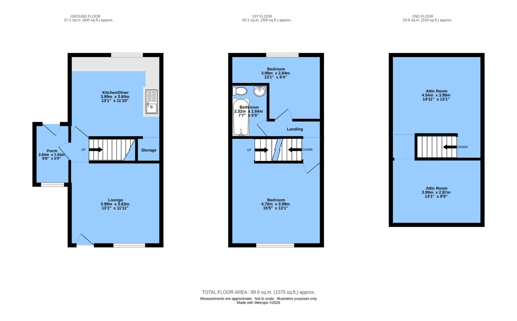 33, Hollin Hill Road, Chesterfield floorplan