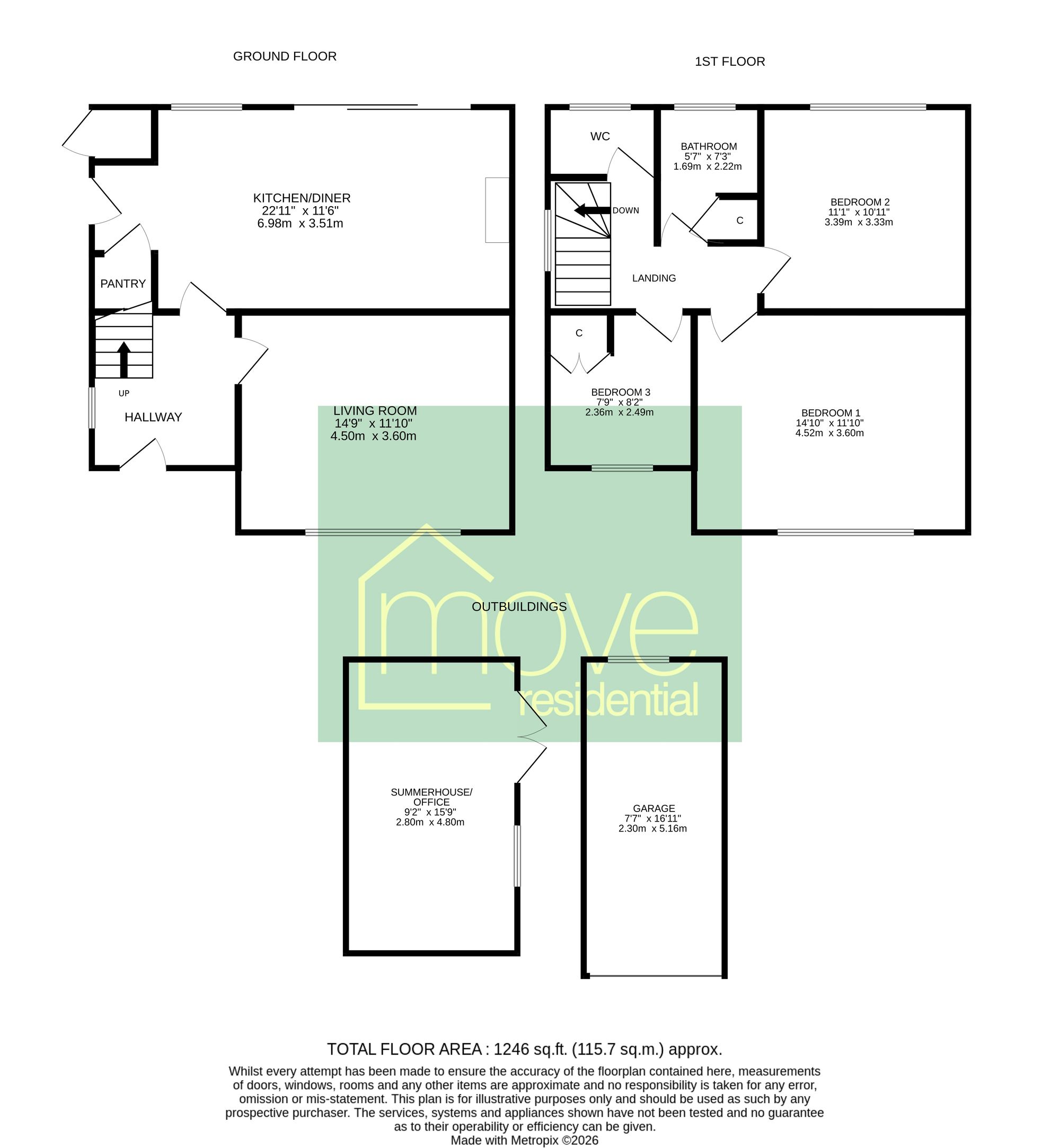 106 Brookdale Avenue South, Wirral floorplan