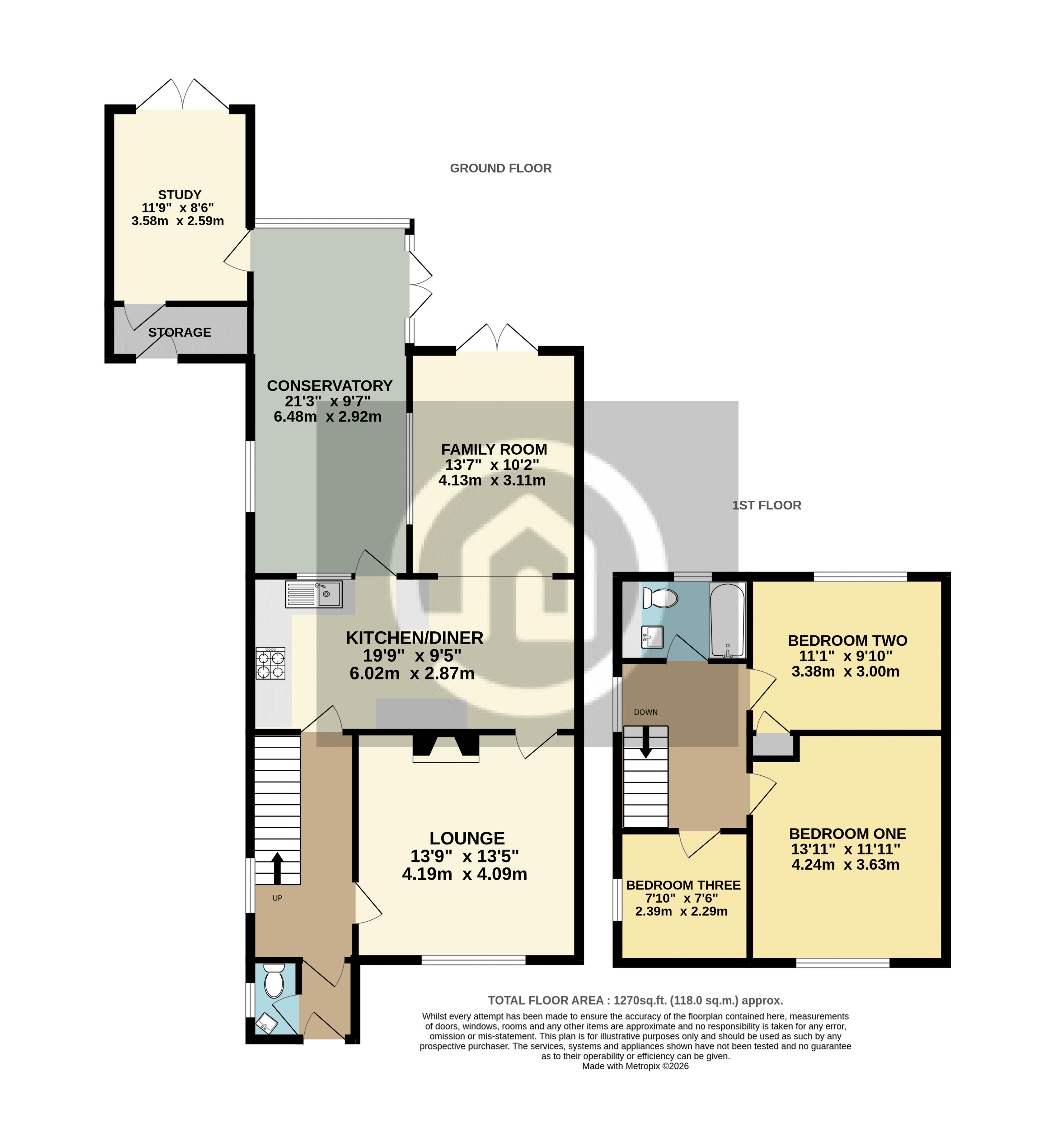 21, Conway Crescent, Bedford floorplan