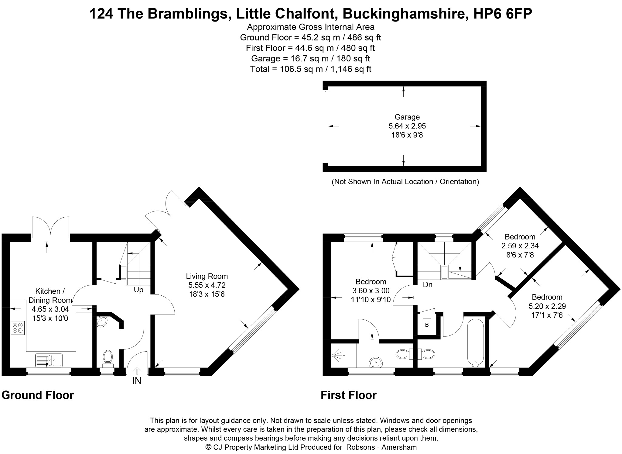 124 The Bramblings, Little Chalfont, Amersham floorplan
