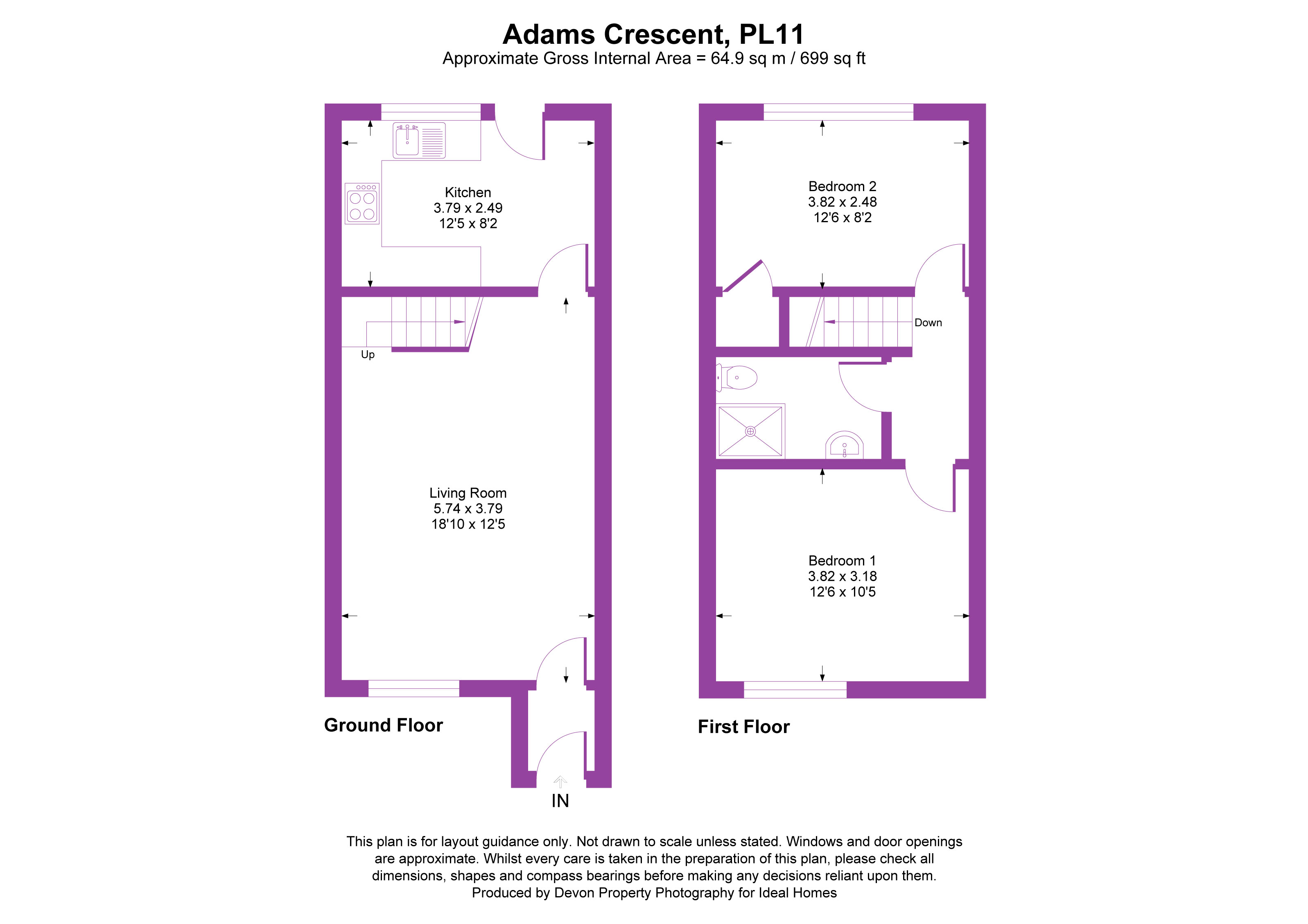 17, Adams Cresent, Cornwall floorplan