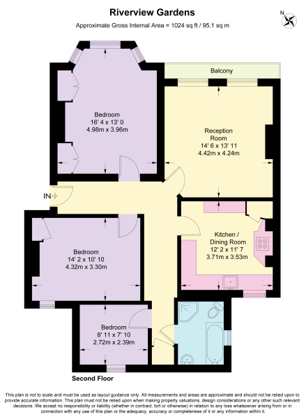 99, Riverview Gardens, Barnes floorplan