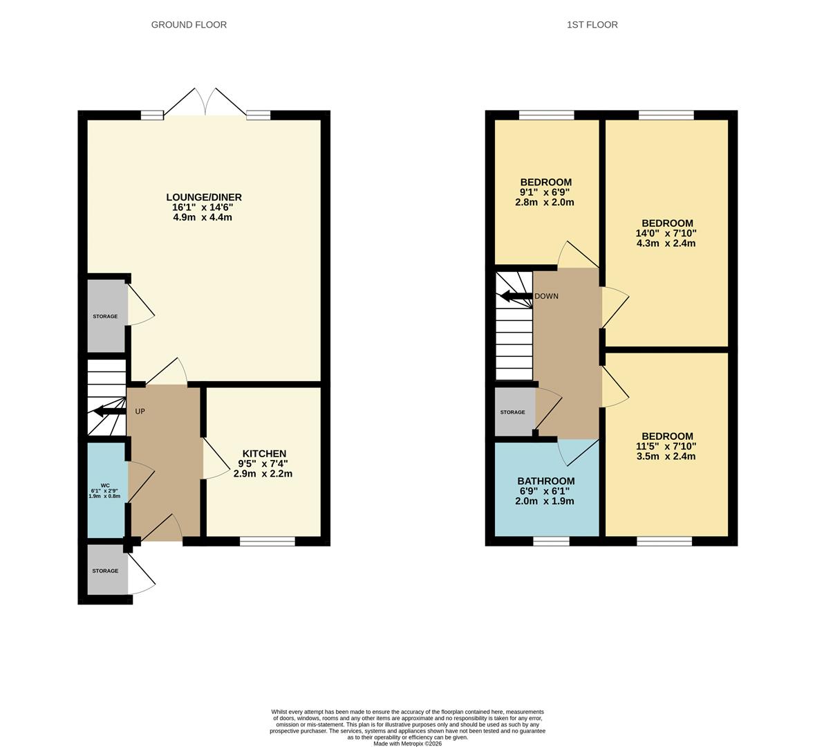 15A, Allen Road, Wellingborough floorplan