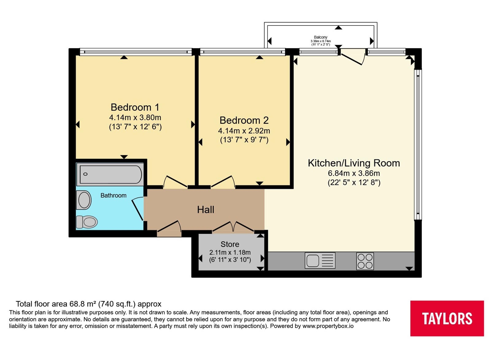 Flat 39 Caspian View,, Buckingham Road, Buckinghamshire floorplan
