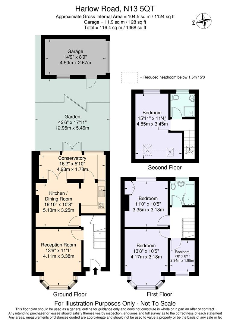 4, Harlow Road, London floorplan
